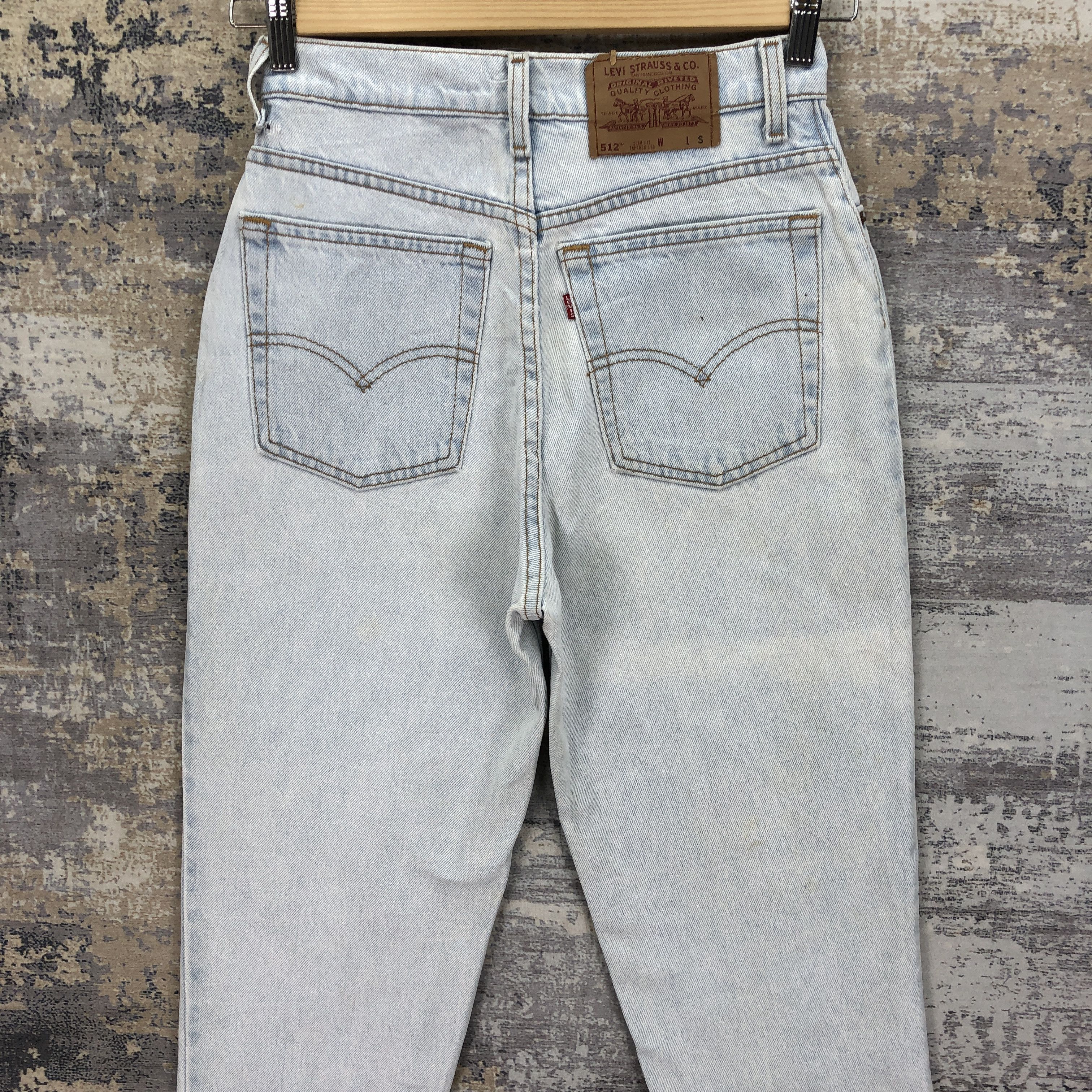 Levi's Vintage 90's Levis Sun Faded Jeans Levi's Light Wash Denim Size 24" / US 00 / IT 34 - 4 Thumbnail
