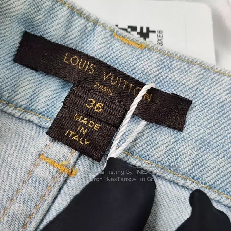 Louis Vuitton Louis Vuitton Light blue washed and worn jeans Size 36" / US 14 / IT 50 - 5 Thumbnail