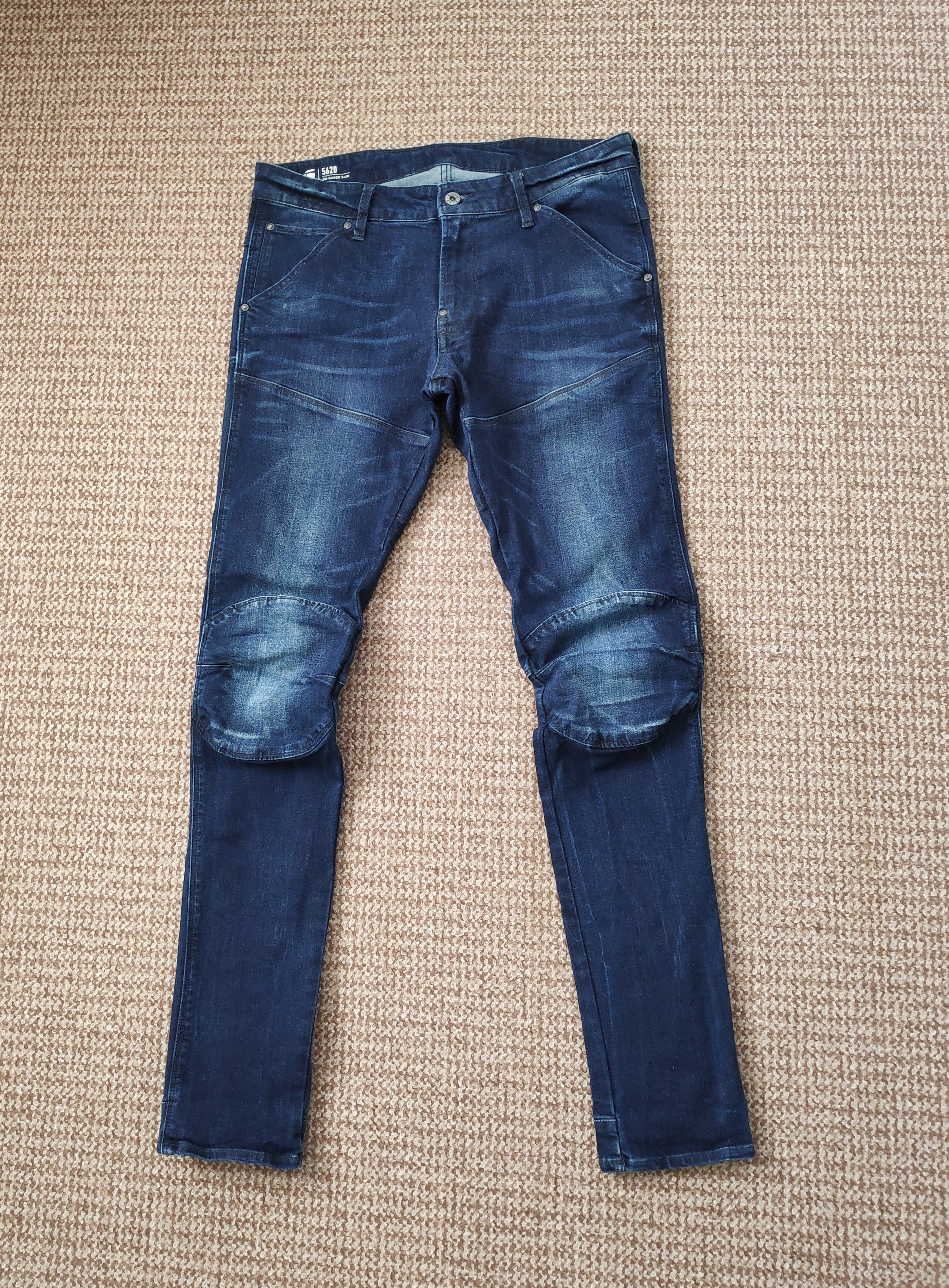 G-Star G-Star Raw 5620 3D Knee Super Slim Denim Jeans sz W33 L34 Size US 33 - 1 Thumbnail
