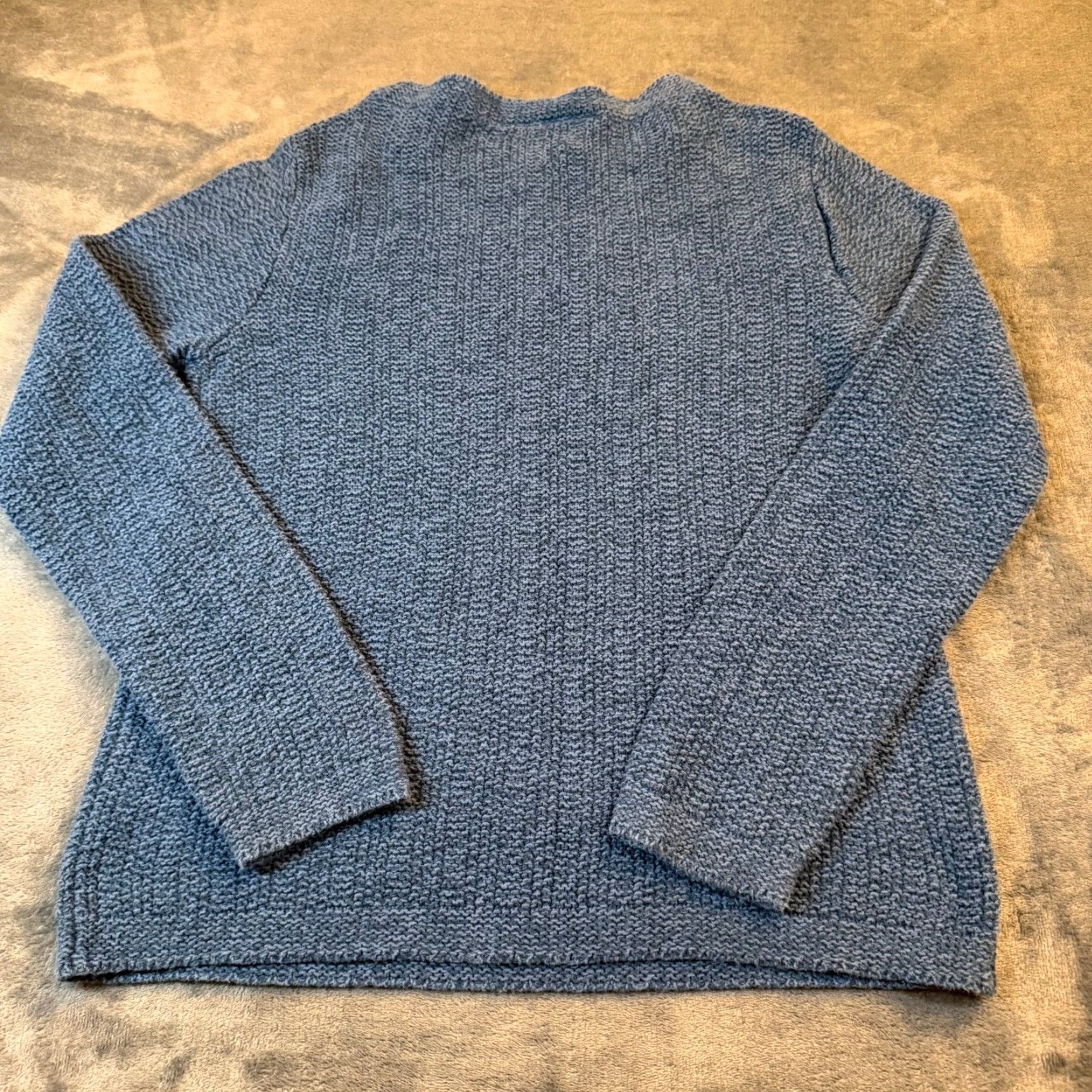 Liz Claiborne Liz Claiborne Lizwear Blue Textured Popcorn Knit Cotton Sweater Womens Medium Size M / US 6-8 / IT 42-44 - 3 Thumbnail