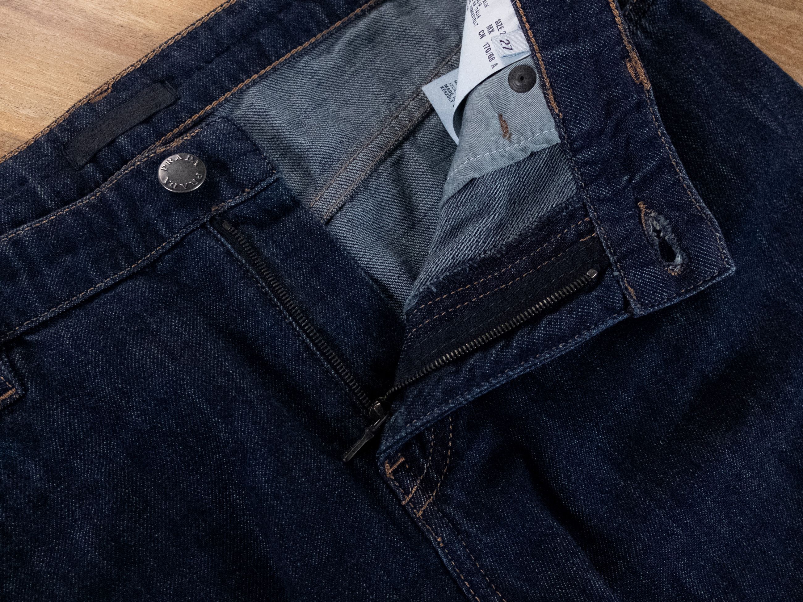 Prada PRADA navy blue slim fit jeans 27 (for 32 inch waist) NWT Size 27" / US 4 / IT 40 - 5 Thumbnail