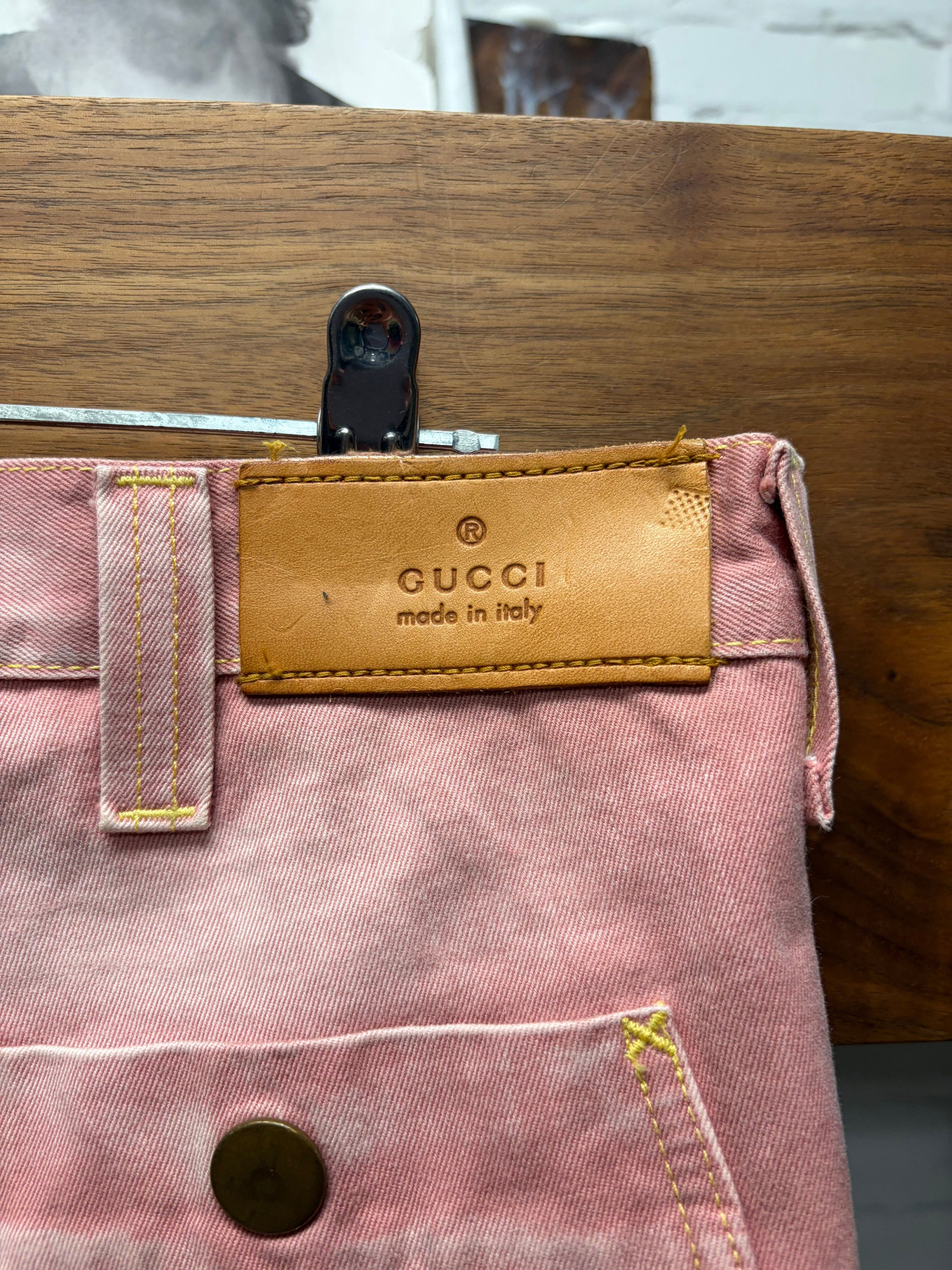 Gucci Gucci by Frida Giannini ‘Coral Pink’ Low Rise Straight Cut Jeans Size US 32 / EU 48 - 4 Thumbnail