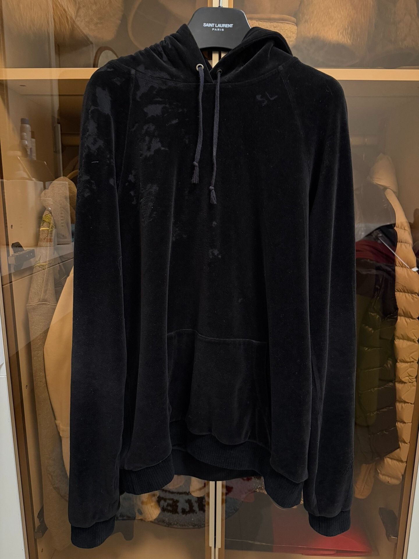 Saint Laurent Paris Saint Laurent Black Malibu Hoodie | Grailed