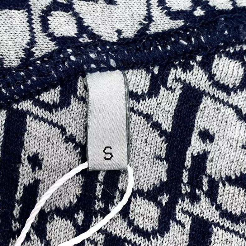 Dior Dior Blue old flower full-printed zipper knitted jacket 250 Size US M / EU 48-50 / 2 - 7 Thumbnail