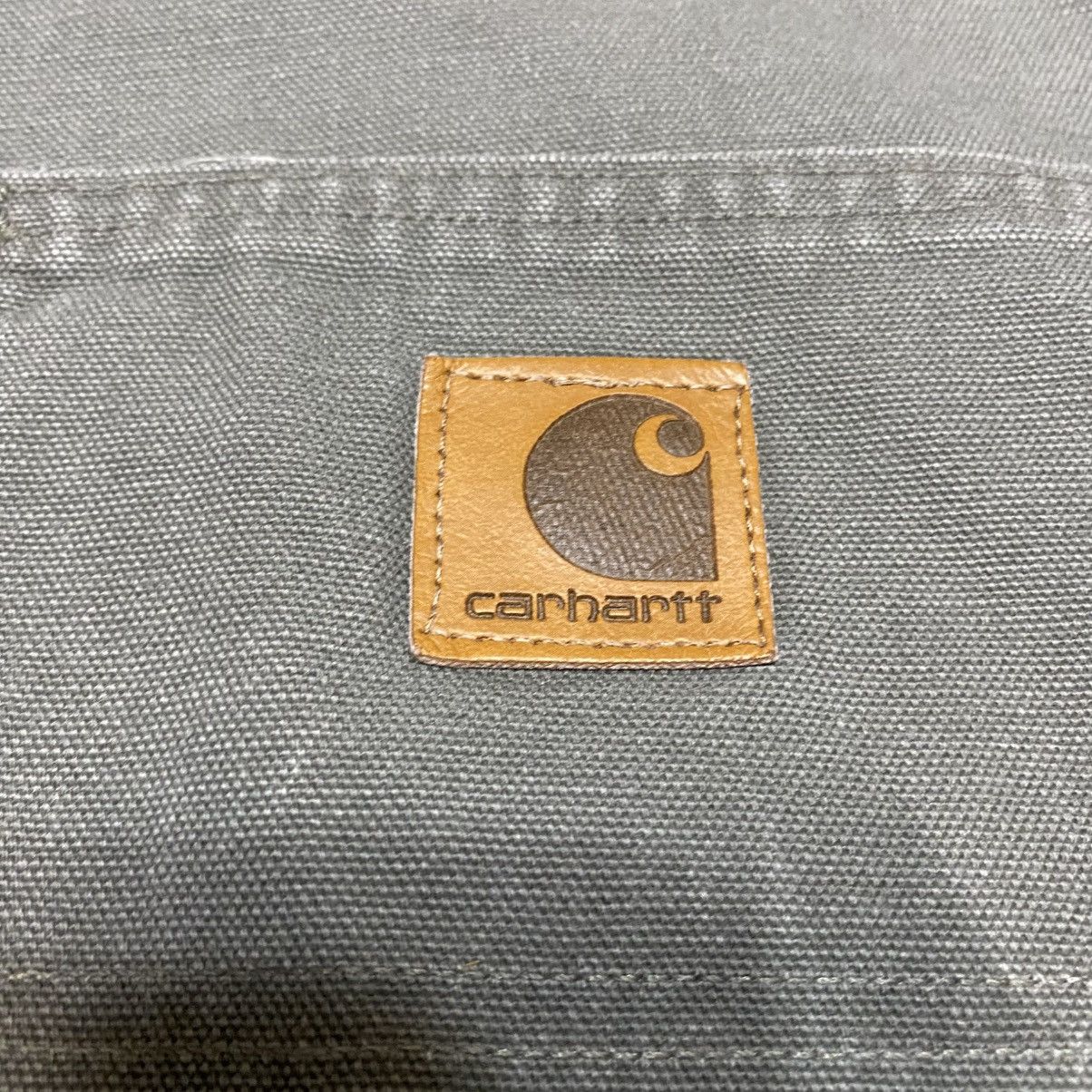 Carhartt × Vintage Vintage Carhartt B30SAG Carpenter Jort Shorts B30 Sage Green Size US 44 / EU 60 - 8 Thumbnail