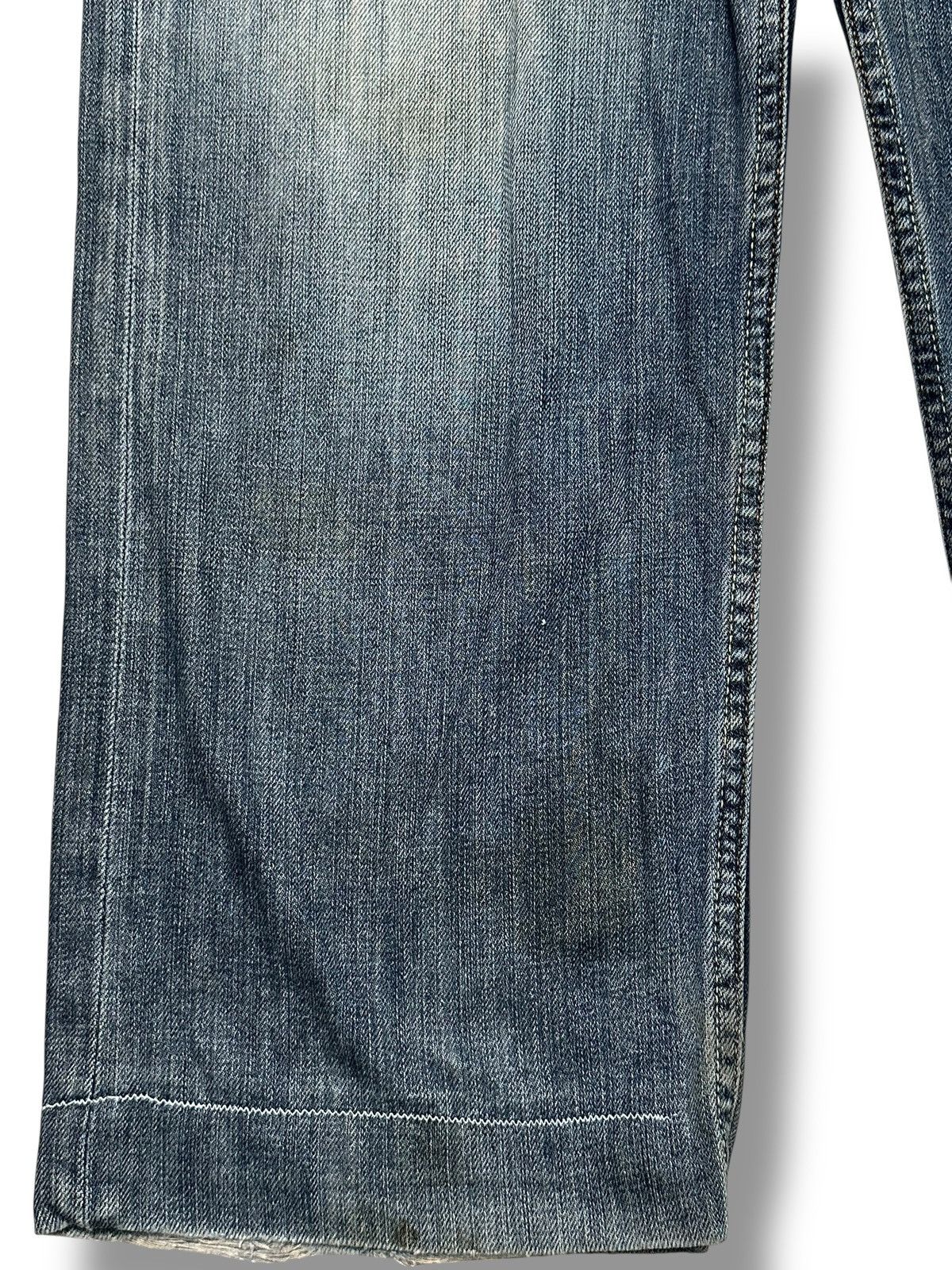 Japanese Brand Villand Vintage Distressed Baggy Loose Style With Faded Wash Size US 31 - 9 Thumbnail