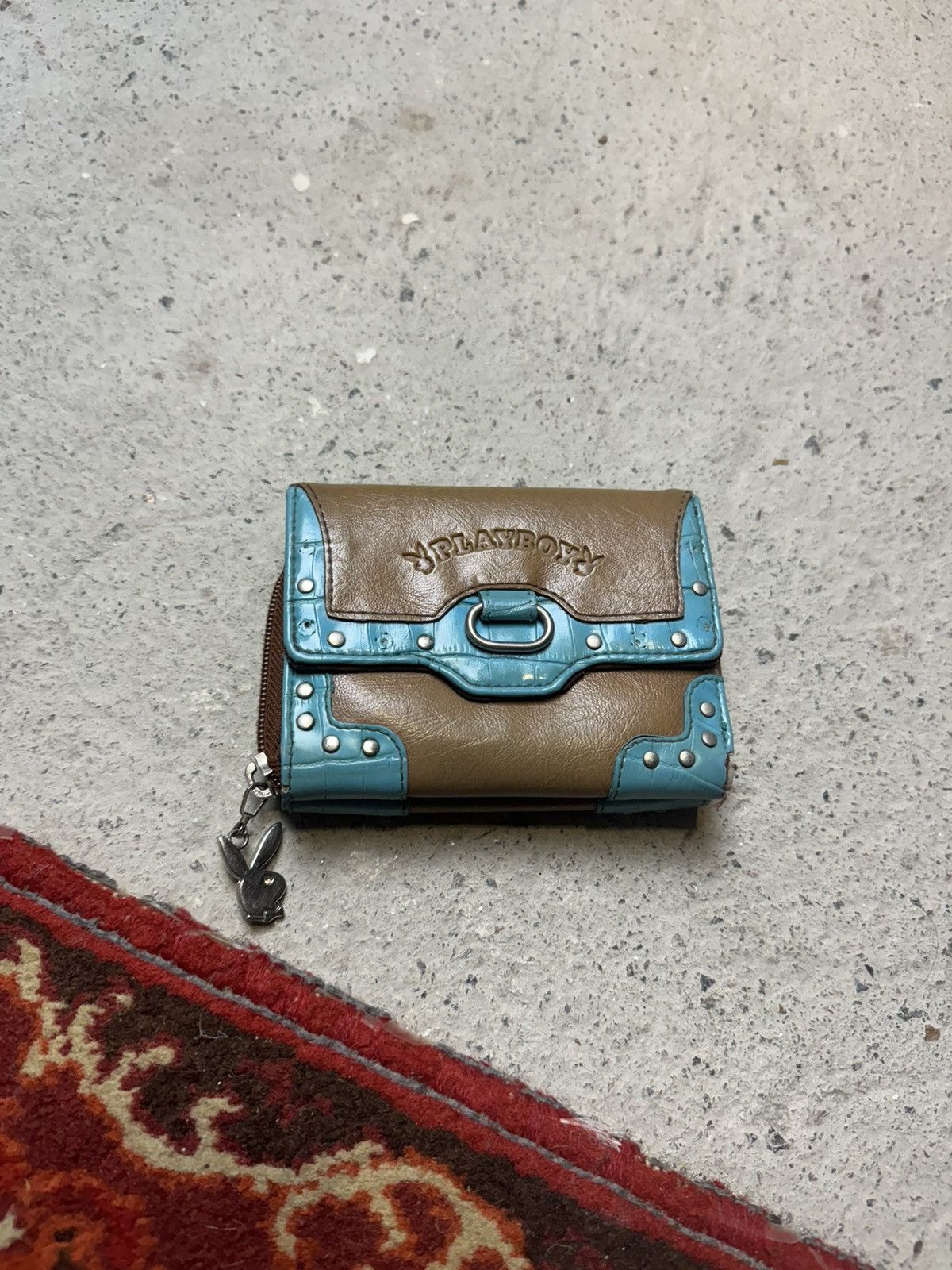 Playboy × Vintage Vintage Y2K Playboy 90s Leather Style Cowboy Wallet Size ONE SIZE - 1 Thumbnail