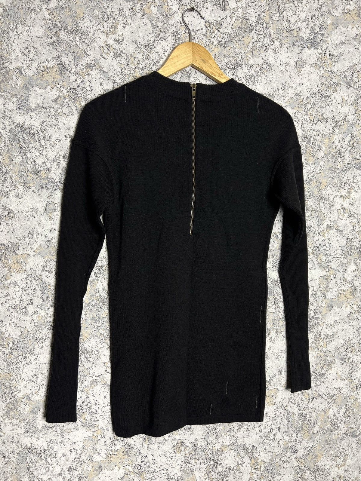 Alaia × Vintage ALAIA Azzedine RARE Vintage Wool Knitted Zip Long Sweater L Size L / US 10 / IT 46 - 3 Thumbnail
