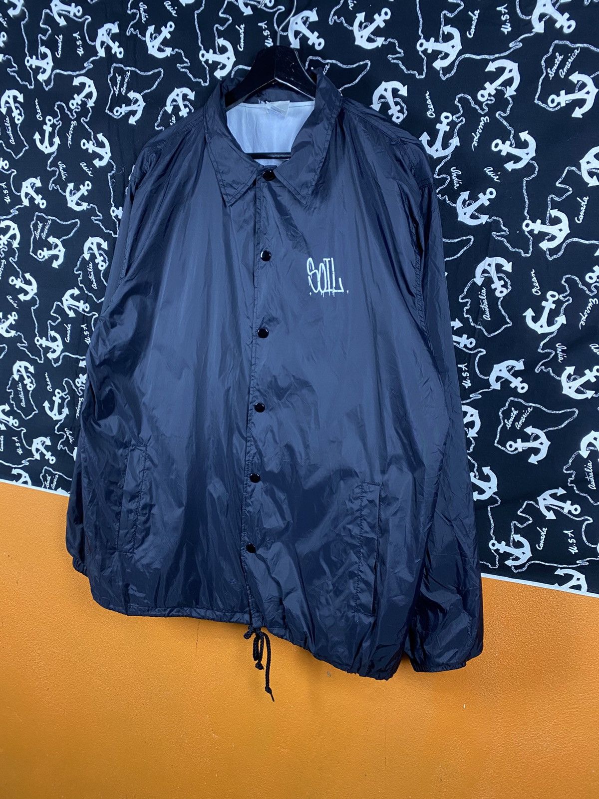 Japanese Brand OK Limited Sazabys Coach Jacket Nylon Streetwear Size US XL / EU 56 / 4 - 4 Thumbnail