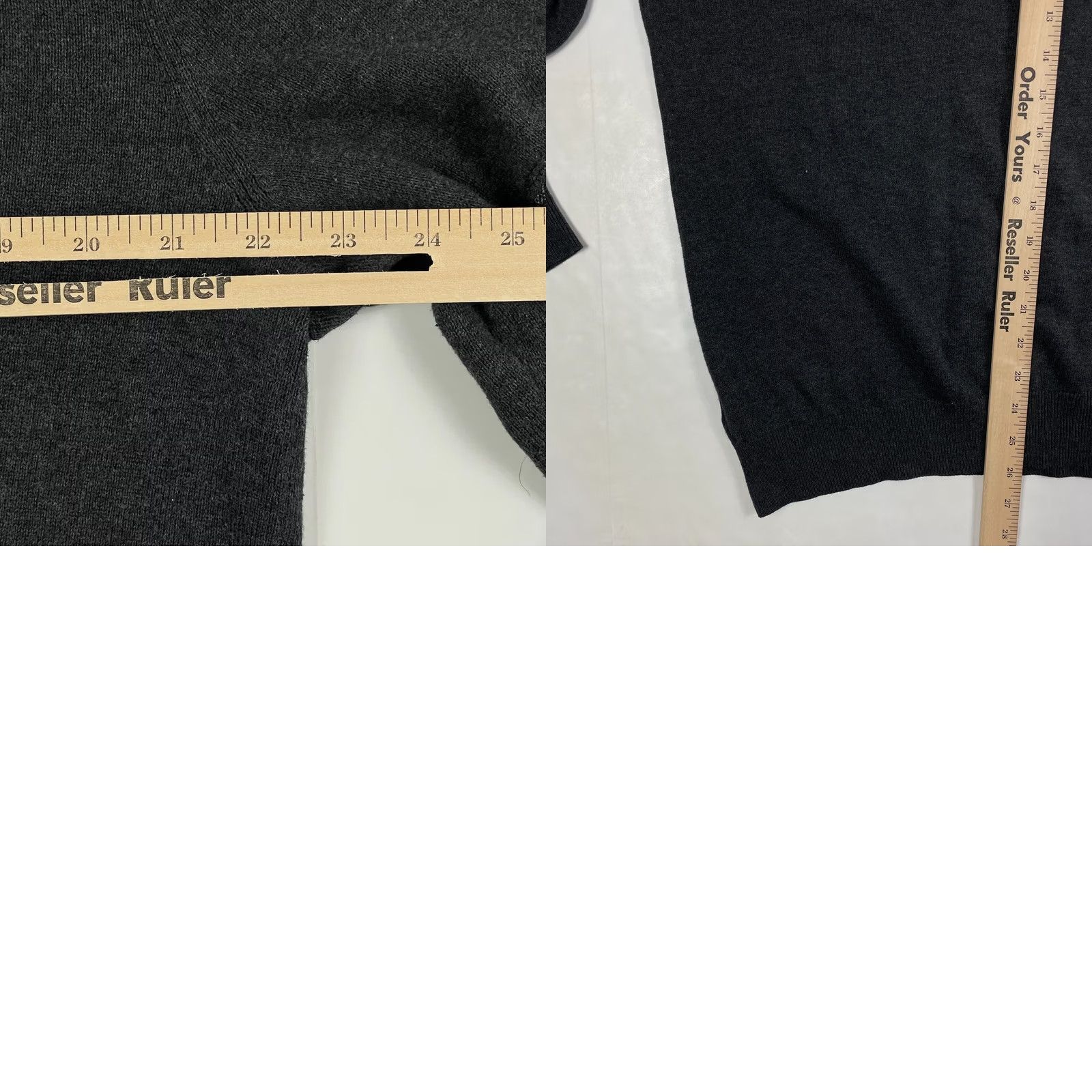 Vintage Cambridge Dry Goods Sweater Men Extra Large Gray Long Sleeve V-Neck Elbow Patch Size US XL / EU 56 / 4 - 9 Thumbnail