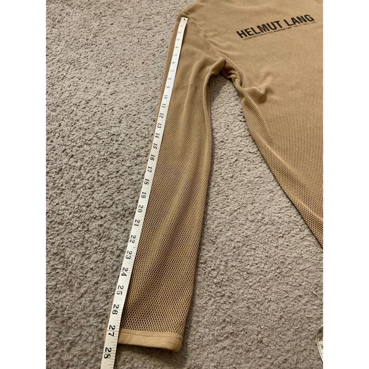 Helmut Lang HELMUT LANG BROWN LOGO MESH TOP Size US M / EU 48-50 / 2 - 20 Thumbnail