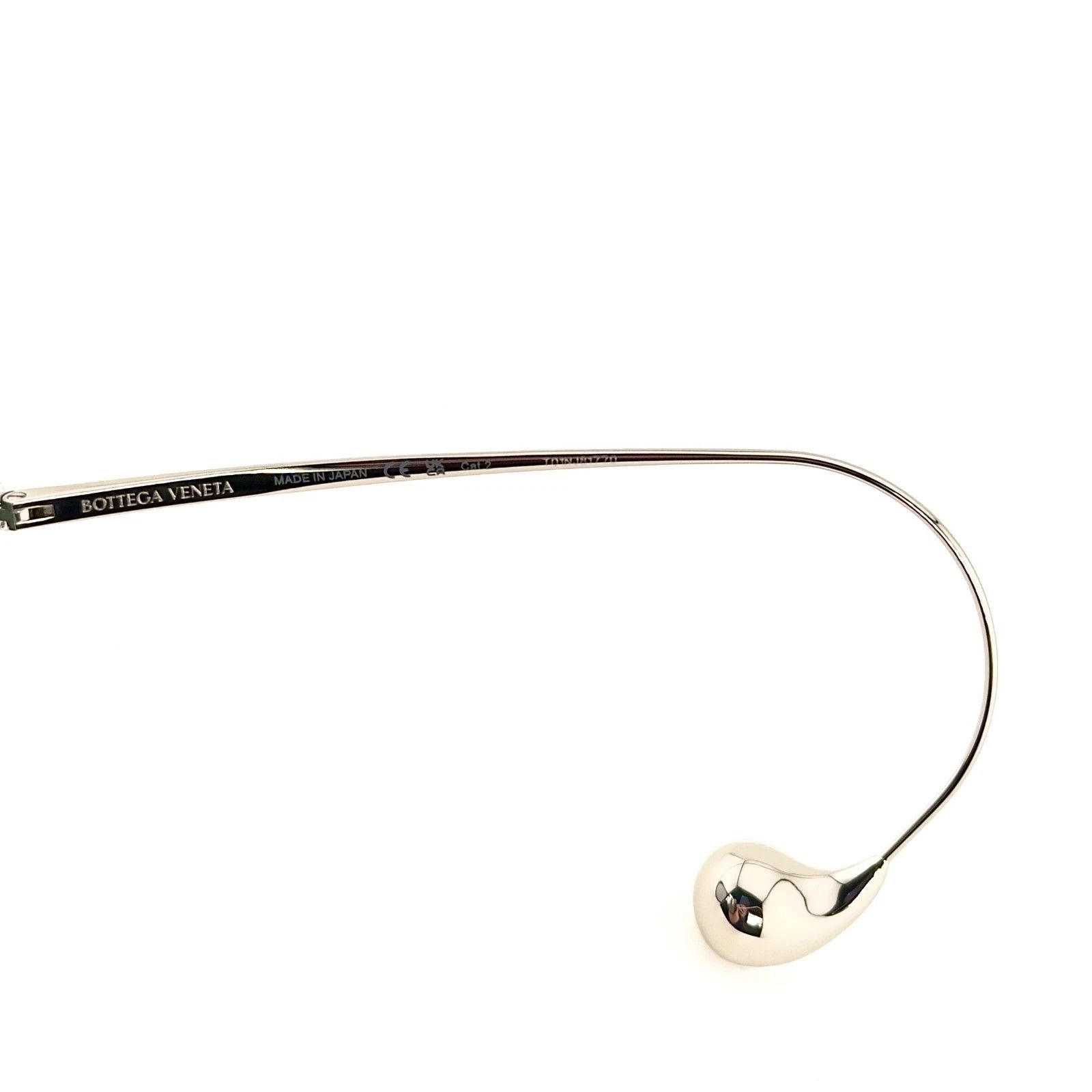Bottega Veneta BOTTEGA VENETA 1273 DROP BV1273S Metal Silver Green 008 Size ONE SIZE - 8 Thumbnail