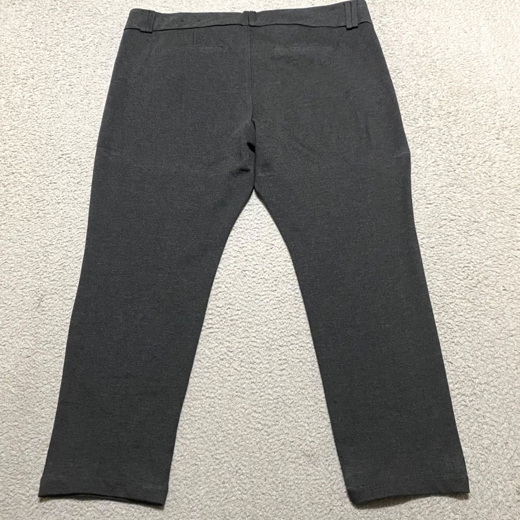 Torrid Torrid Studio Womens Pants Gray Ankle 18 Plus Straight Leg Office Dressy Casual Business Size 40" / US 18 - 2 Thumbnail