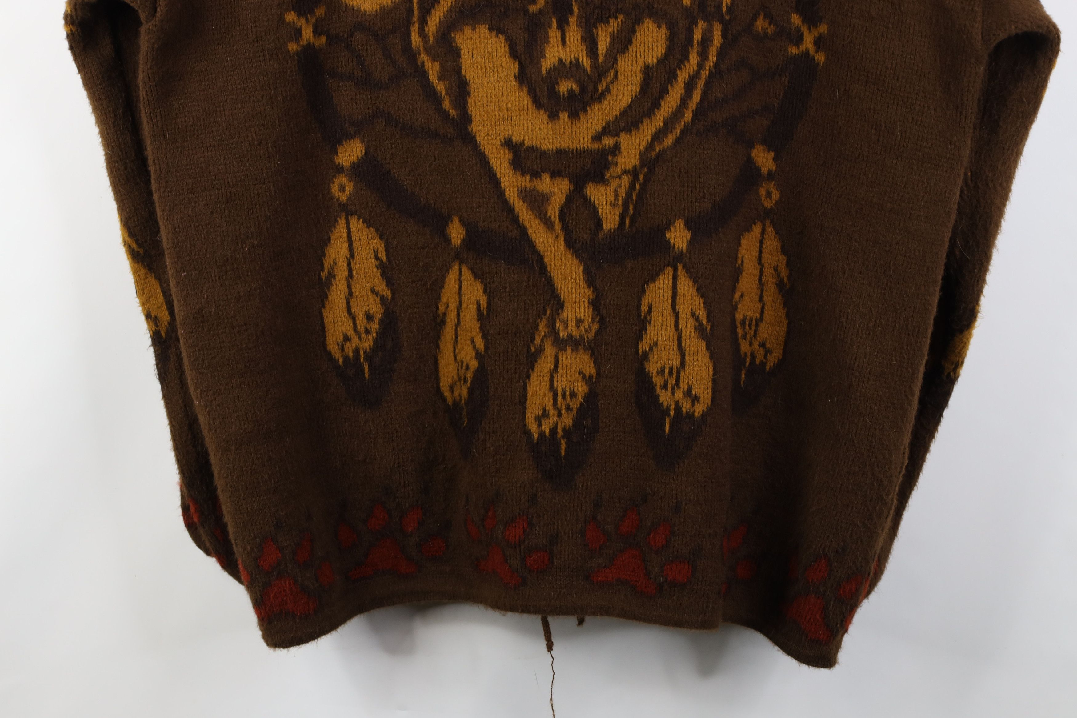 Vintage Vintage 90s Streetwear Feather All Over Print Hooded Jacket Size US XL / EU 56 / 4 - 15 Thumbnail
