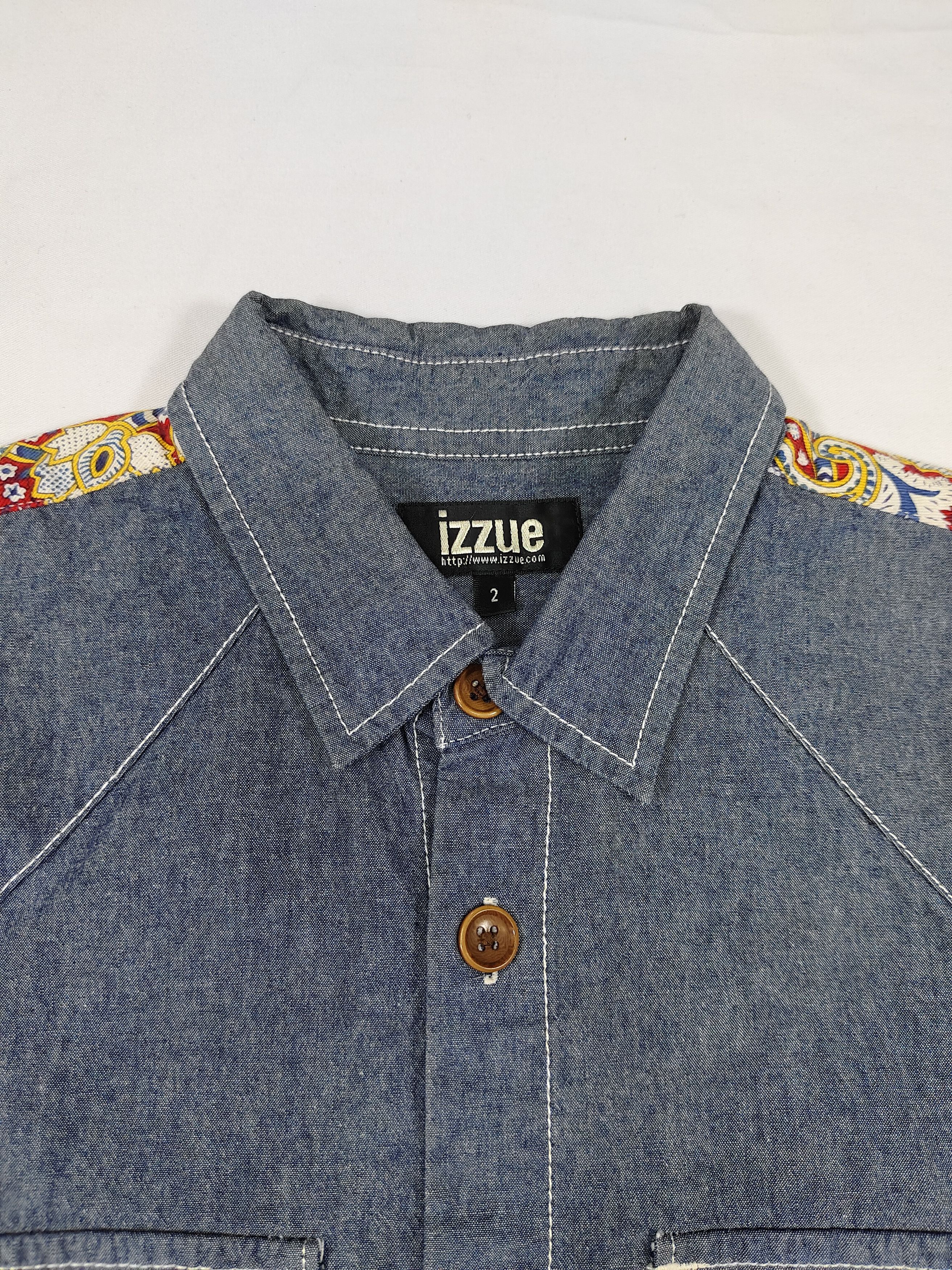 izzue Izzue 🇯🇵 Paisley Pacthwork Yoke Denim Western Shirt Size US S / EU 44-46 / 1 - 8 Thumbnail