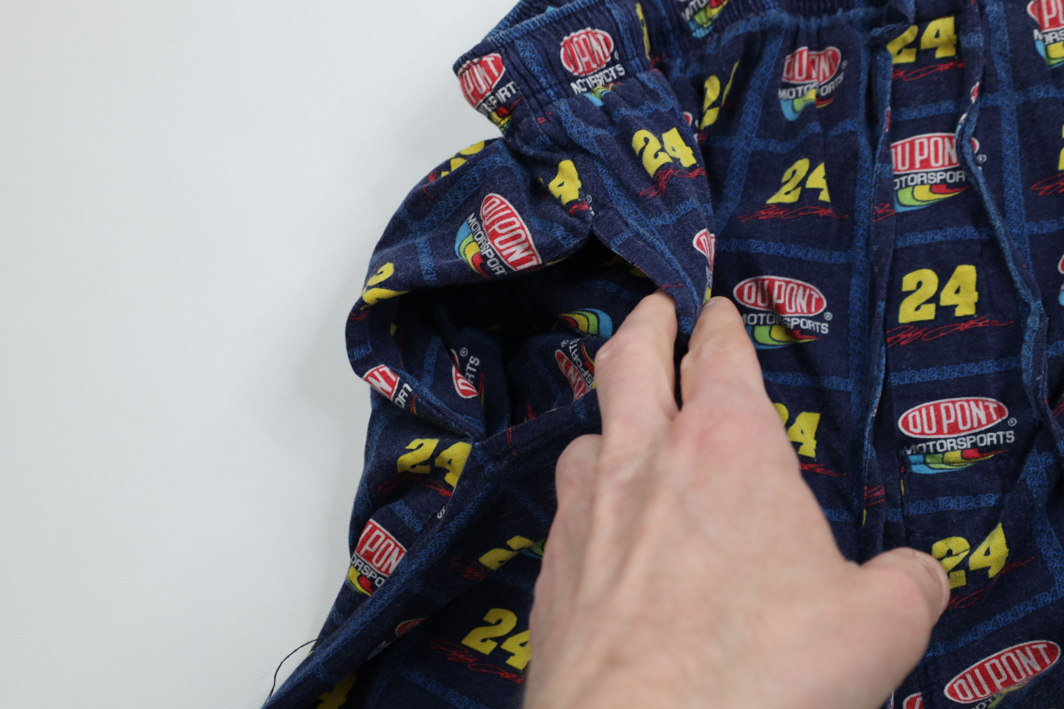 Vintage Vintage NASCAR Jeff Gordon Racing Wide Leg Pajama Pants Blue Size US 34 / EU 50 - 8 Thumbnail