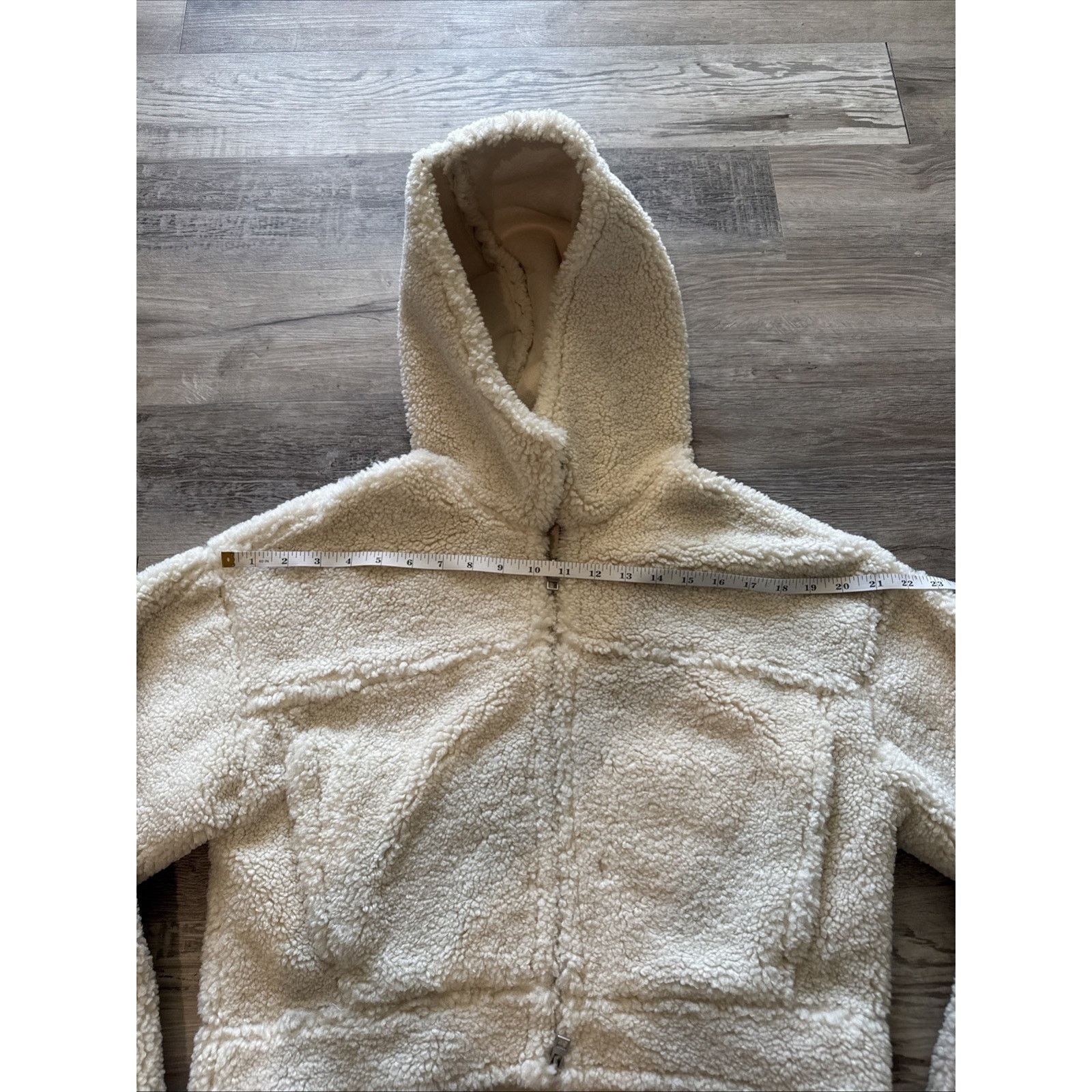 Zara Zara Size XS Zara Women's Plush Cream Teddy Jacket Size XS / US 0-2 / IT 36-38 - 5 Thumbnail
