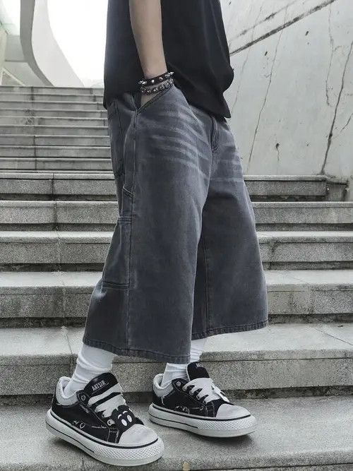 Jean Opium Washed Y2k Shorts Jorts Denim Size US 32 / EU 48 - 2 Thumbnail
