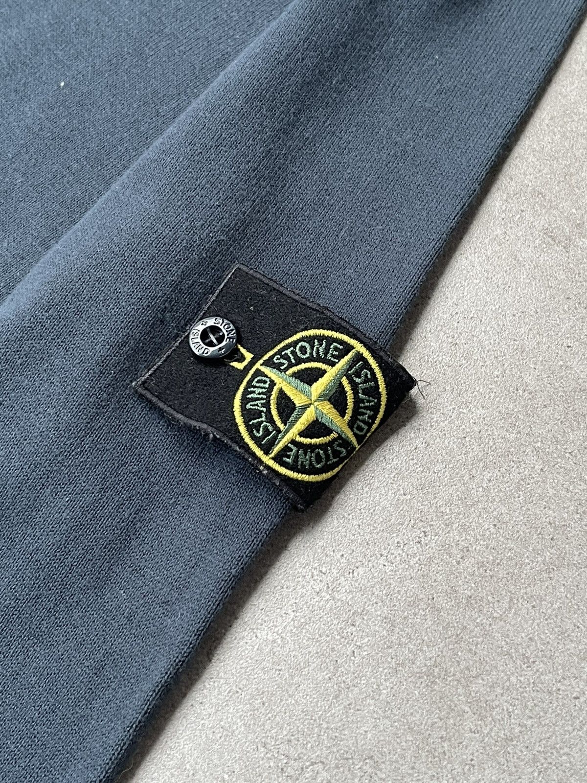 Stone Island Stone Island Navy Grey Striped White Sleeve Thin Sweater Size US M / EU 48-50 / 2 - 10 Thumbnail