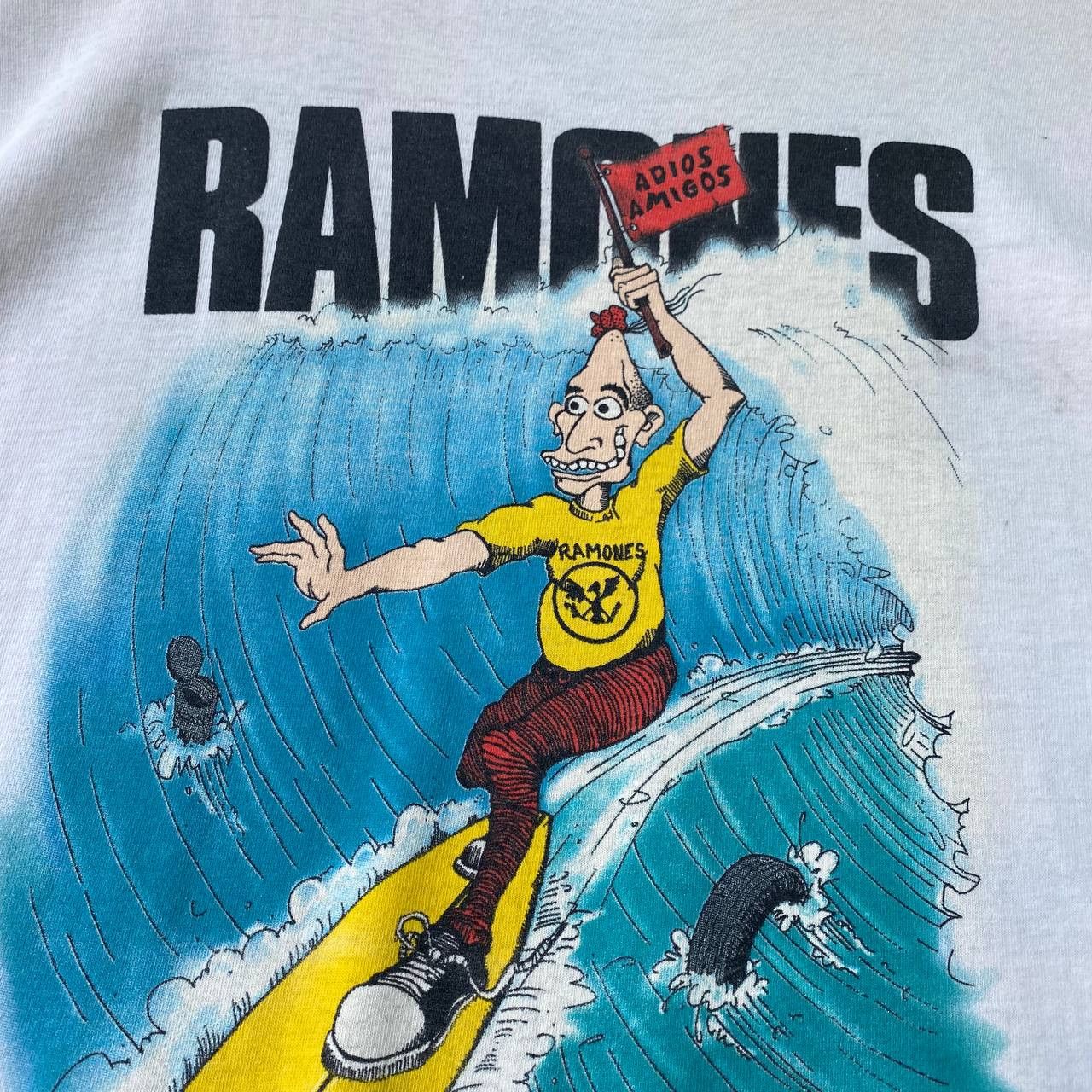 Band Tees × Vintage True Vintage 90s Ramones Adios Amigos Band tee Size US L / EU 52-54 / 3 - 5 Thumbnail