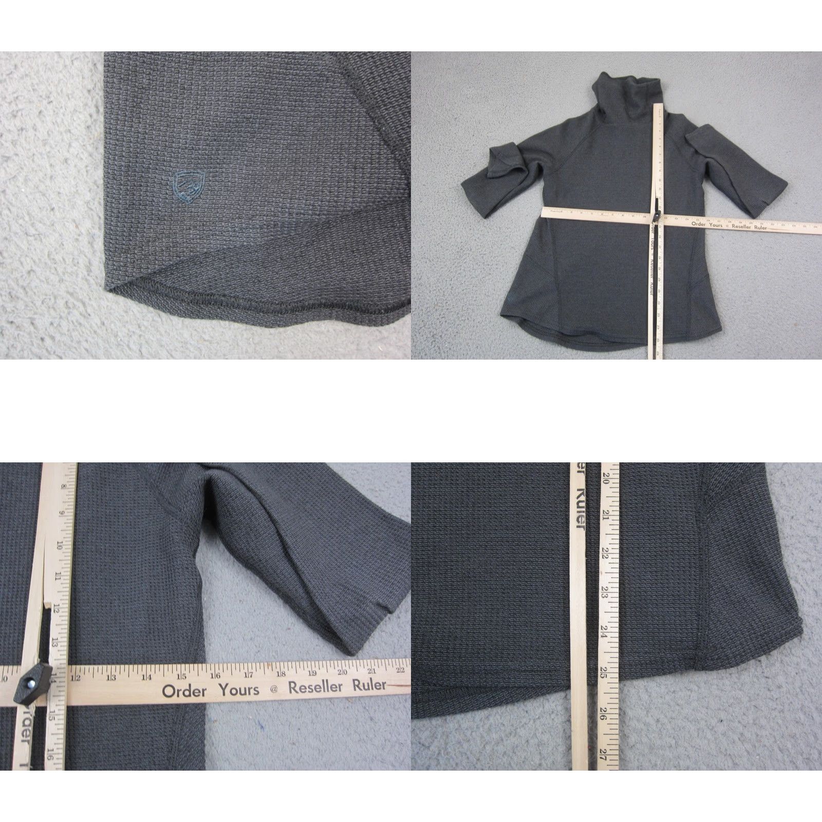 Vintage Kuhl Sweater Womens S Gray Petra Turtleneck Pullover Knit Size S / US 4 / IT 40 - 8 Thumbnail