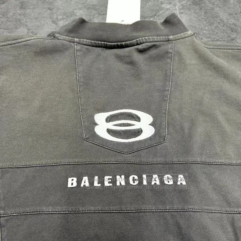 Balenciaga Balenciaga Distressed large damaged double-ring sewn racin Size US M / EU 48-50 / 2 - 4 Thumbnail