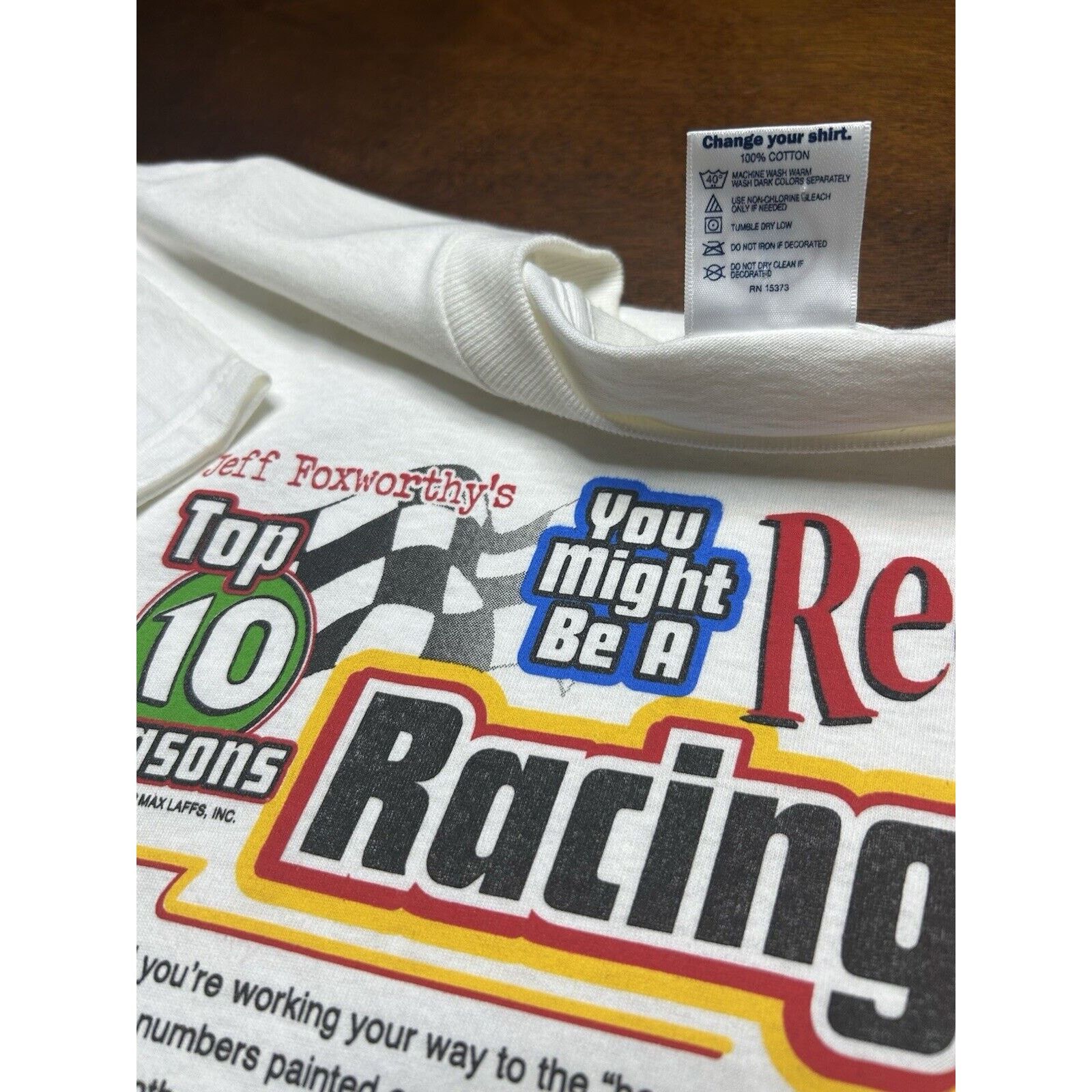 Delta VTG Y2K Jeff Foxworthy’s Comedy Redneck Racing Fan T Shirt Size US L / EU 52-54 / 3 - 8 Thumbnail