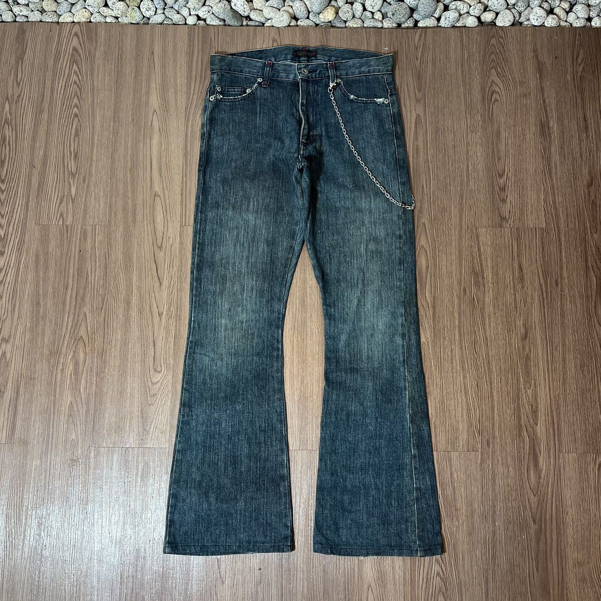Morgan Homme Morgan Homme rusty washed flare denim Size US 31 - 2 Thumbnail