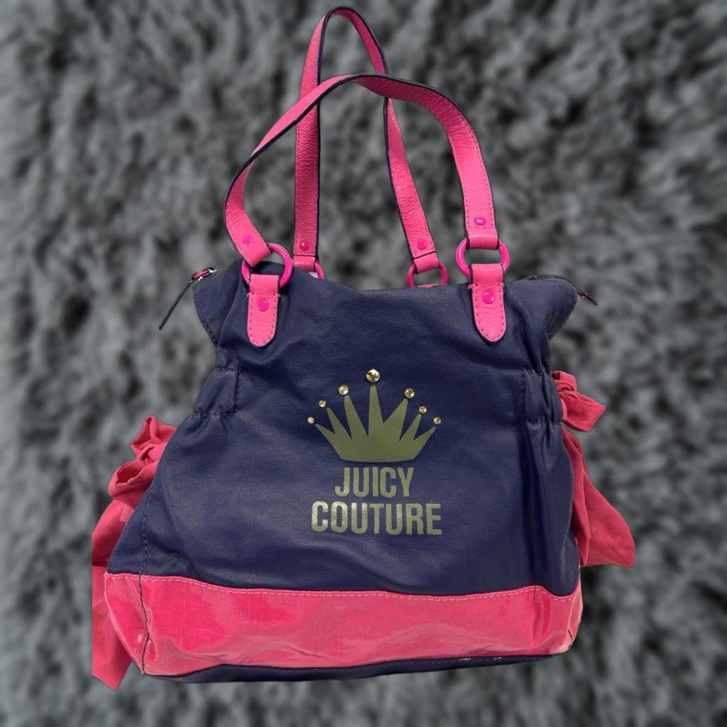 Juicy Couture VINTAGE Juicy Couture Purse Shoulder Bag Candy Pink Y2K Paris Hilton Womens Small Tote Size ONE SIZE - 1 Thumbnail