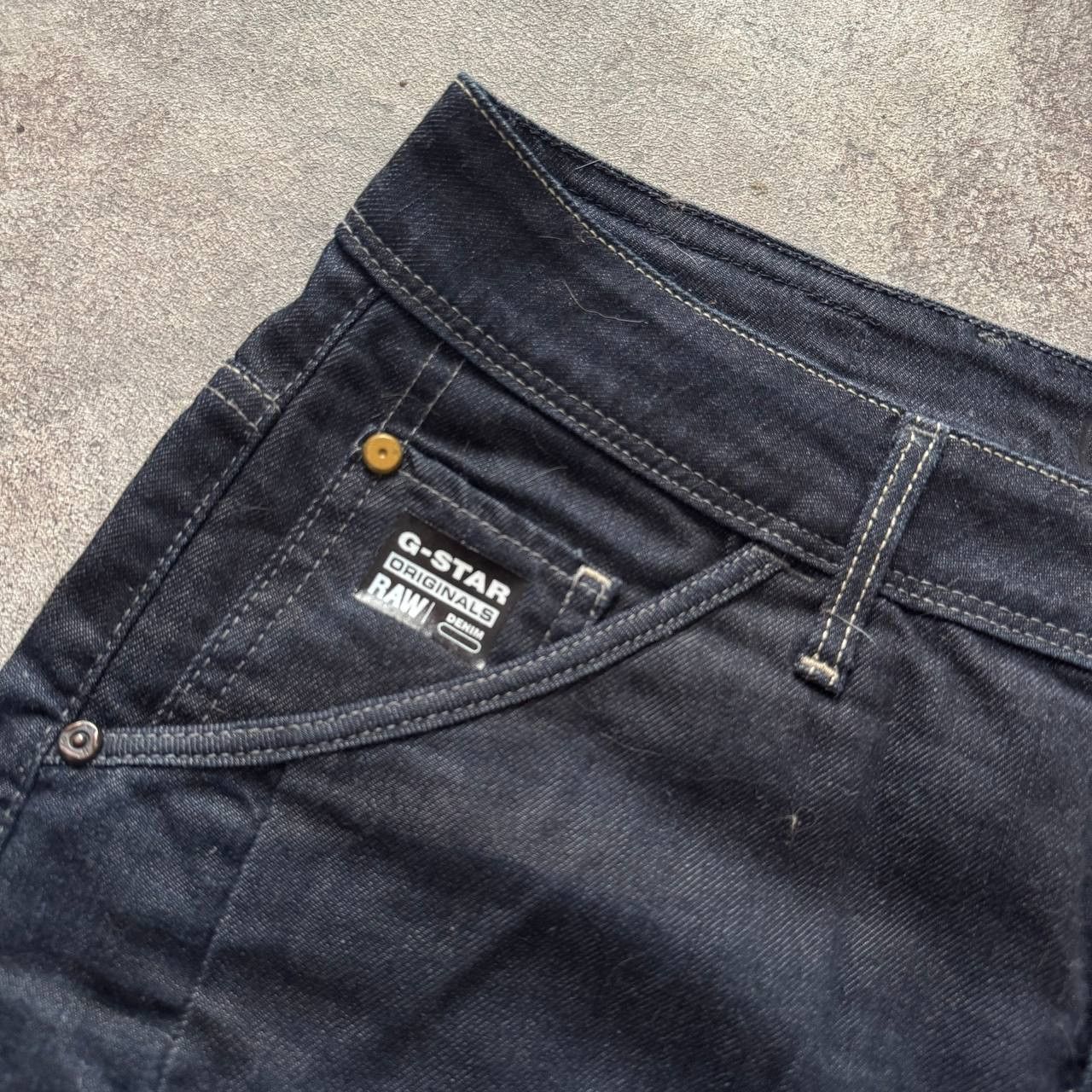 G-Star × Japanese Brand G-Star Raw Vintage Dark Navy Denim Midi Skirt Size 32" / US 10 / IT 46 - 2 Thumbnail