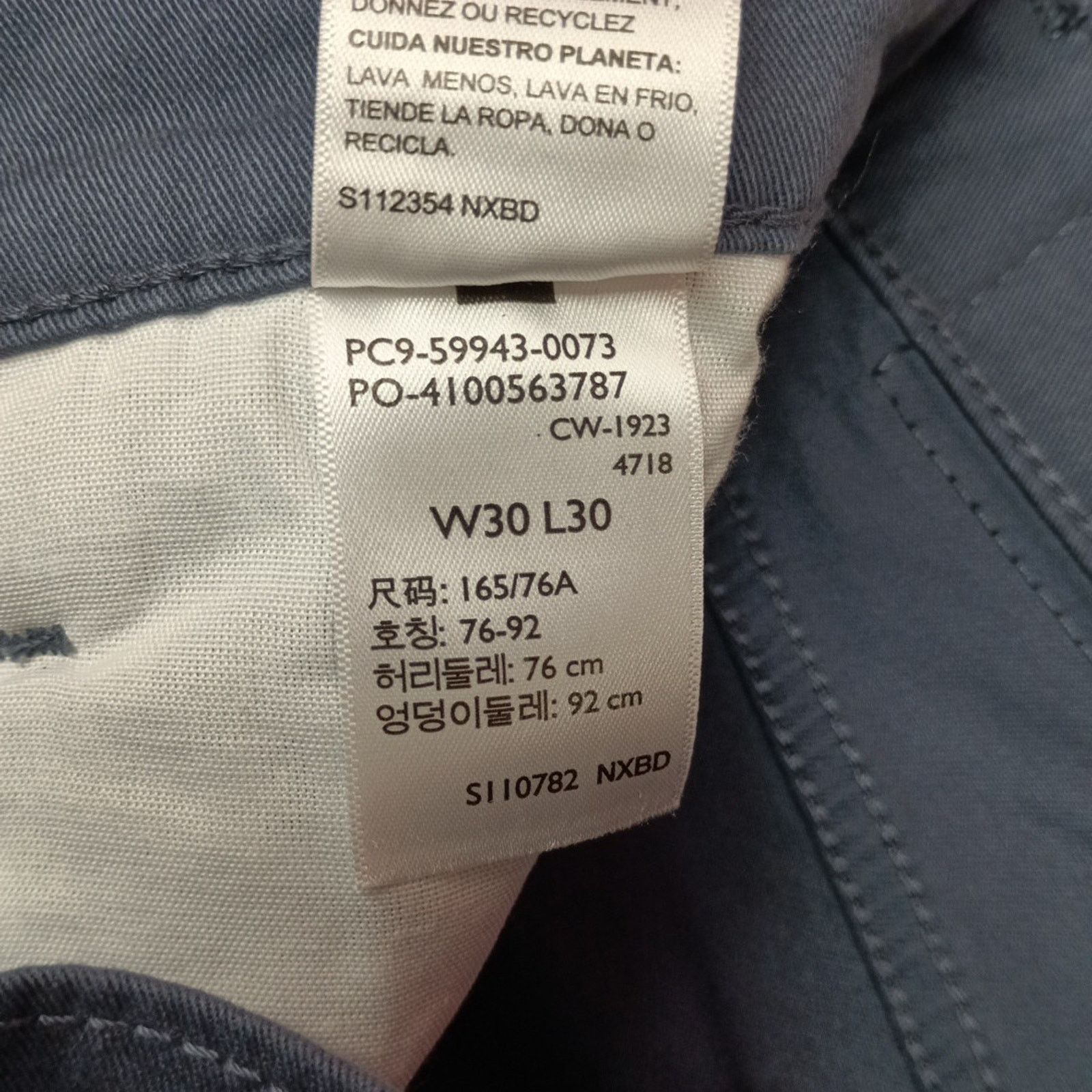 Levi's Signature By Levi Strauss Chino Pants Men's Size 30x30 Blue Size US 30 / EU 46 - 7 Thumbnail