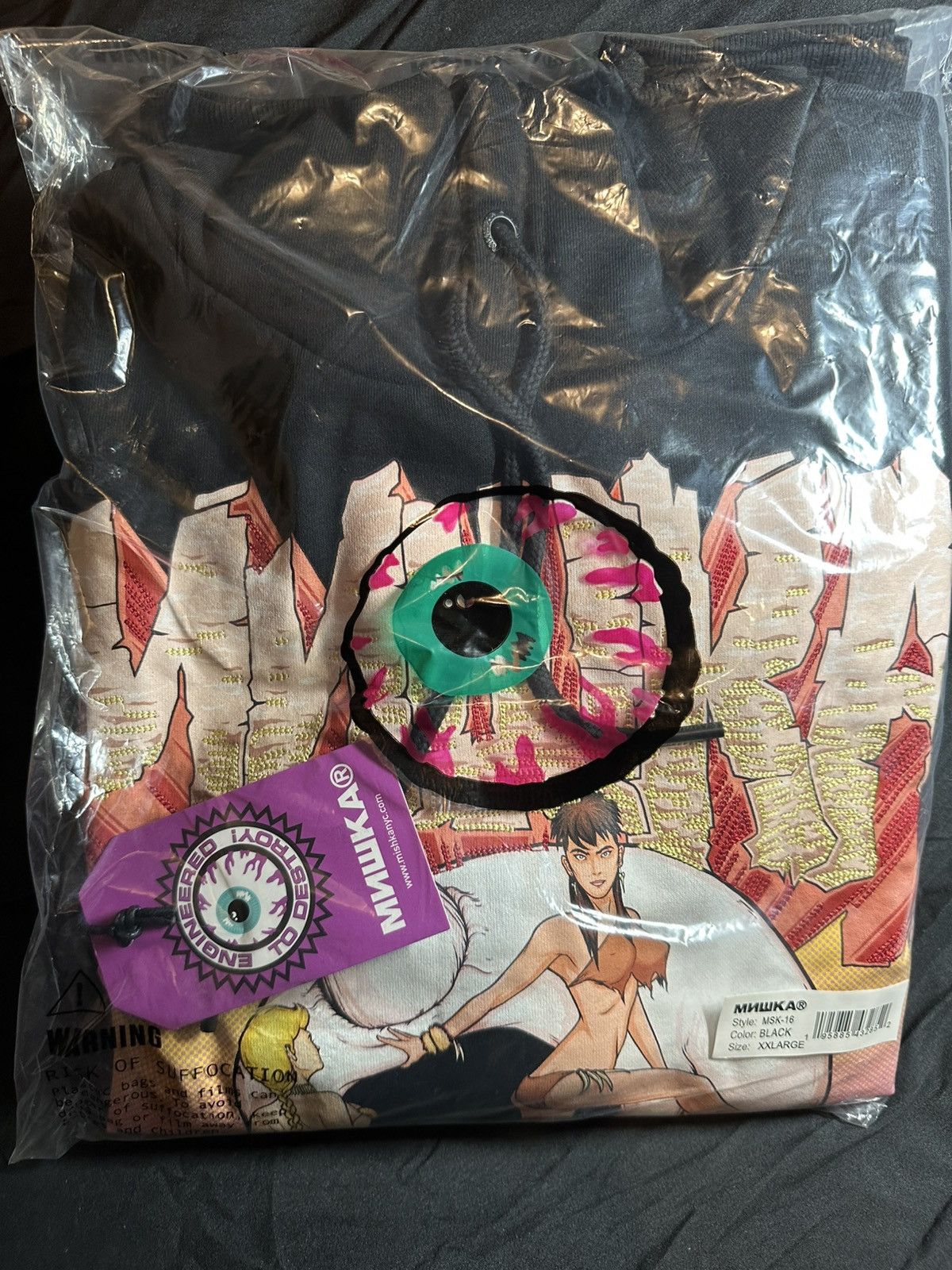 Mishka Mishka Cyco Hoodie -black Size US XXL / EU 58 / 5 - 3 Thumbnail