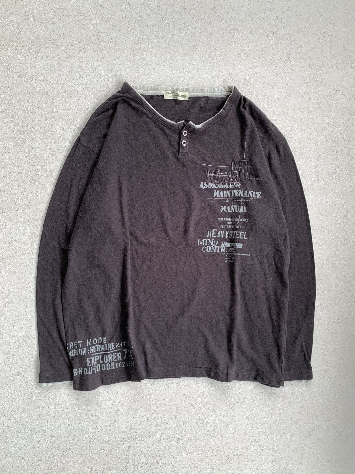 Kapital Sick Faded Practical Sasiko Patchwork Kapital Inspired Size US XXL / EU 58 / 5 - 1 Thumbnail