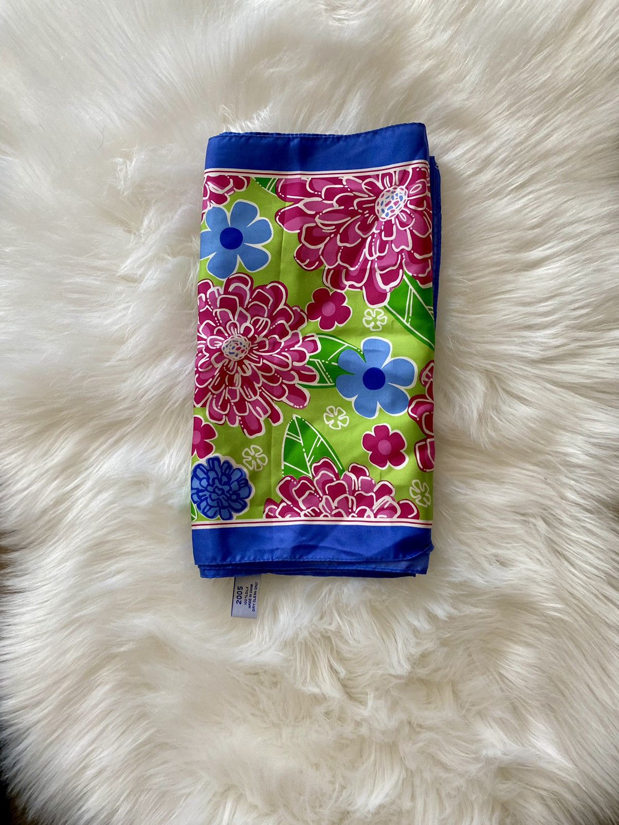 Lilly Pulitzer LILLY PULITZER FORD FLORAL SILK SCARF Size ONE SIZE - 1 Thumbnail