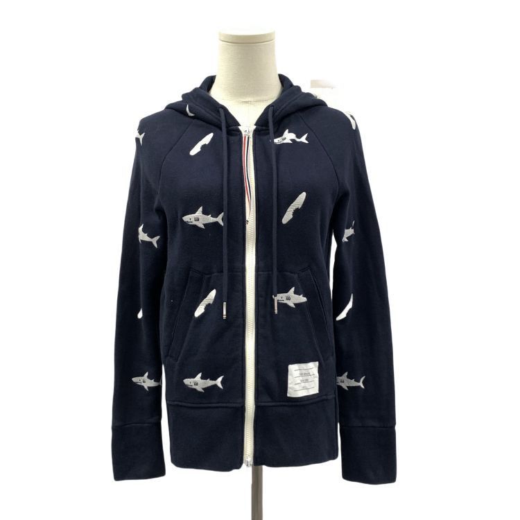 Thom Browne Thom Browne Shark Embroidered Hoodie Size 1 Size US S / EU 44-46 / 1 - 1 Thumbnail