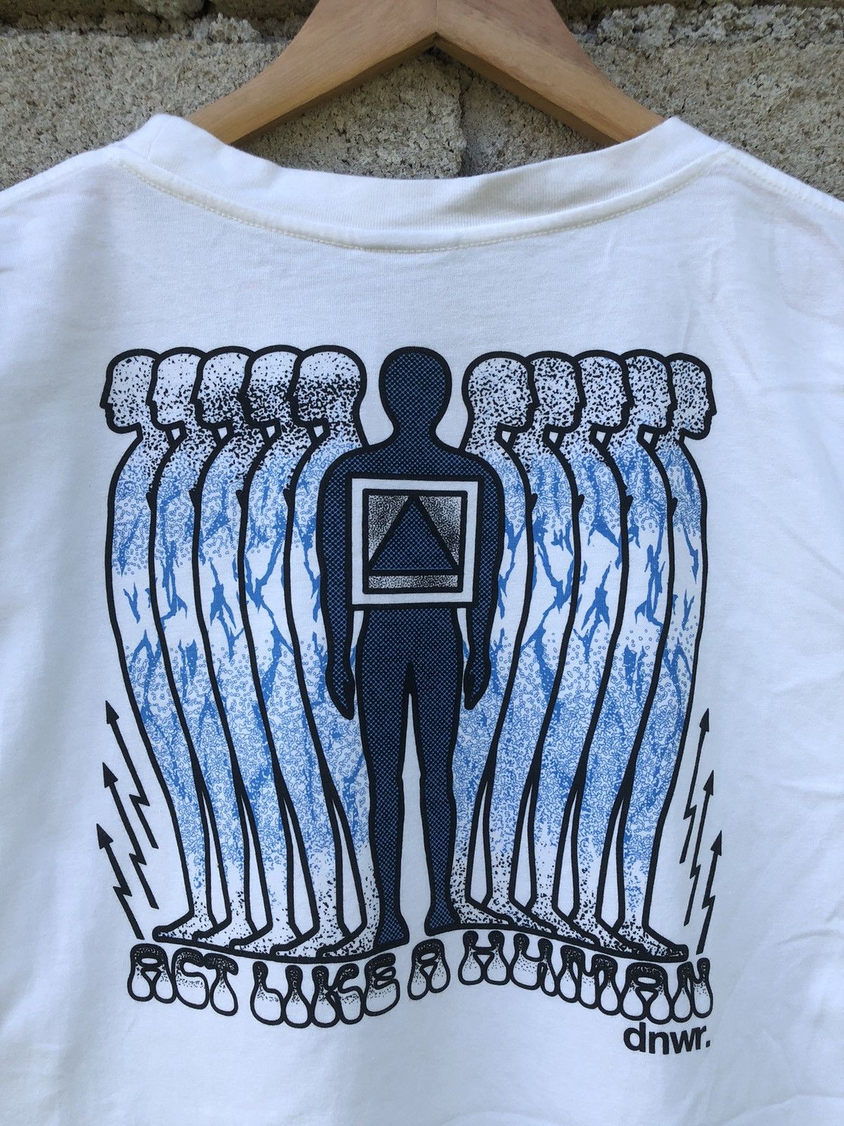 Vintage × Zara Streetwear Zara Act Like A Human X dnwr Art Tshirt Size US XL / EU 56 / 4 - 2 Thumbnail