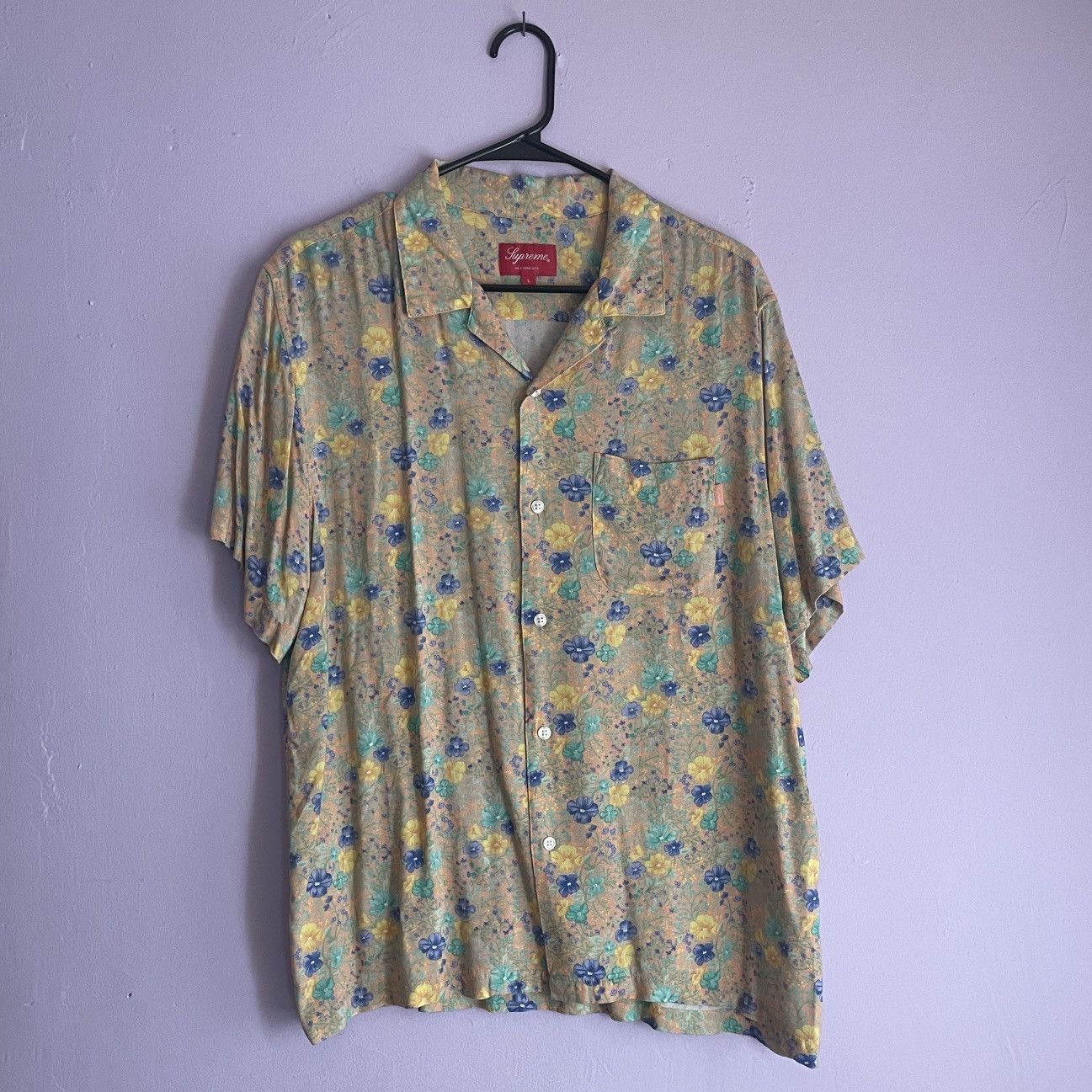 Supreme Supreme Rayon Floral Yellow Size US L / EU 52-54 / 3 - 1 Thumbnail