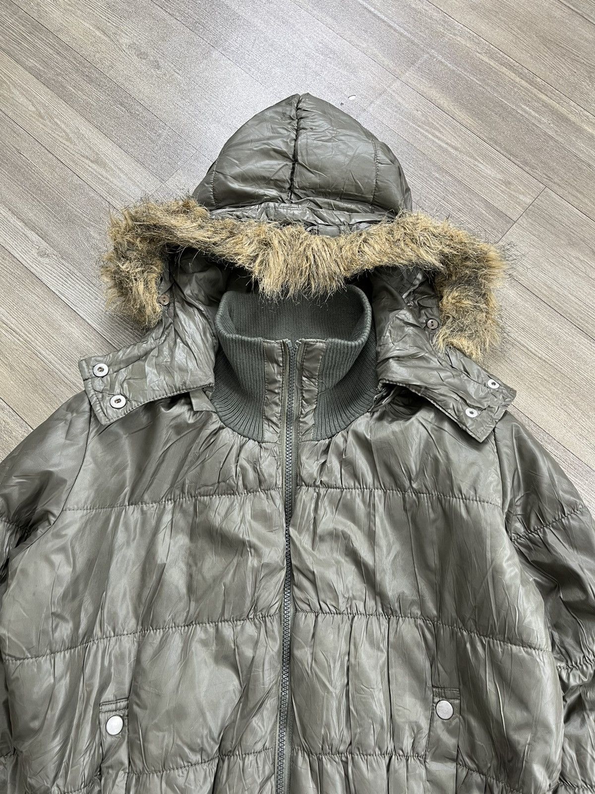 Japanese Brand 2000s Brown Sugar Boxy Fur Down Jacket Winter Goa Lgb Style Size US M / EU 48-50 / 2 - 5 Thumbnail