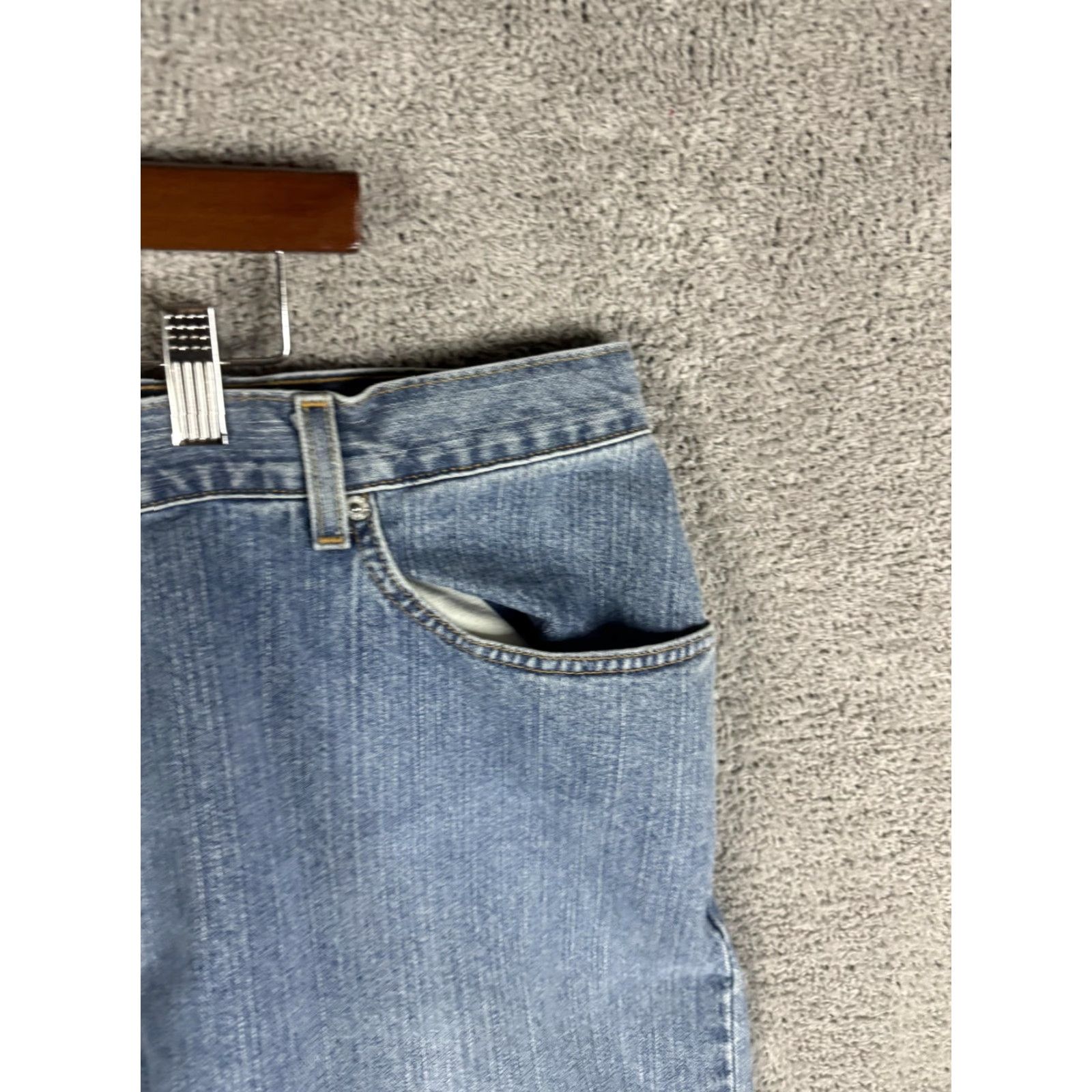 Levi's Levi's 559 Jeans Mens 44x25 Light Blue Relaxed Straight Denim Casual Size US 44 / EU 60 - 3 Thumbnail