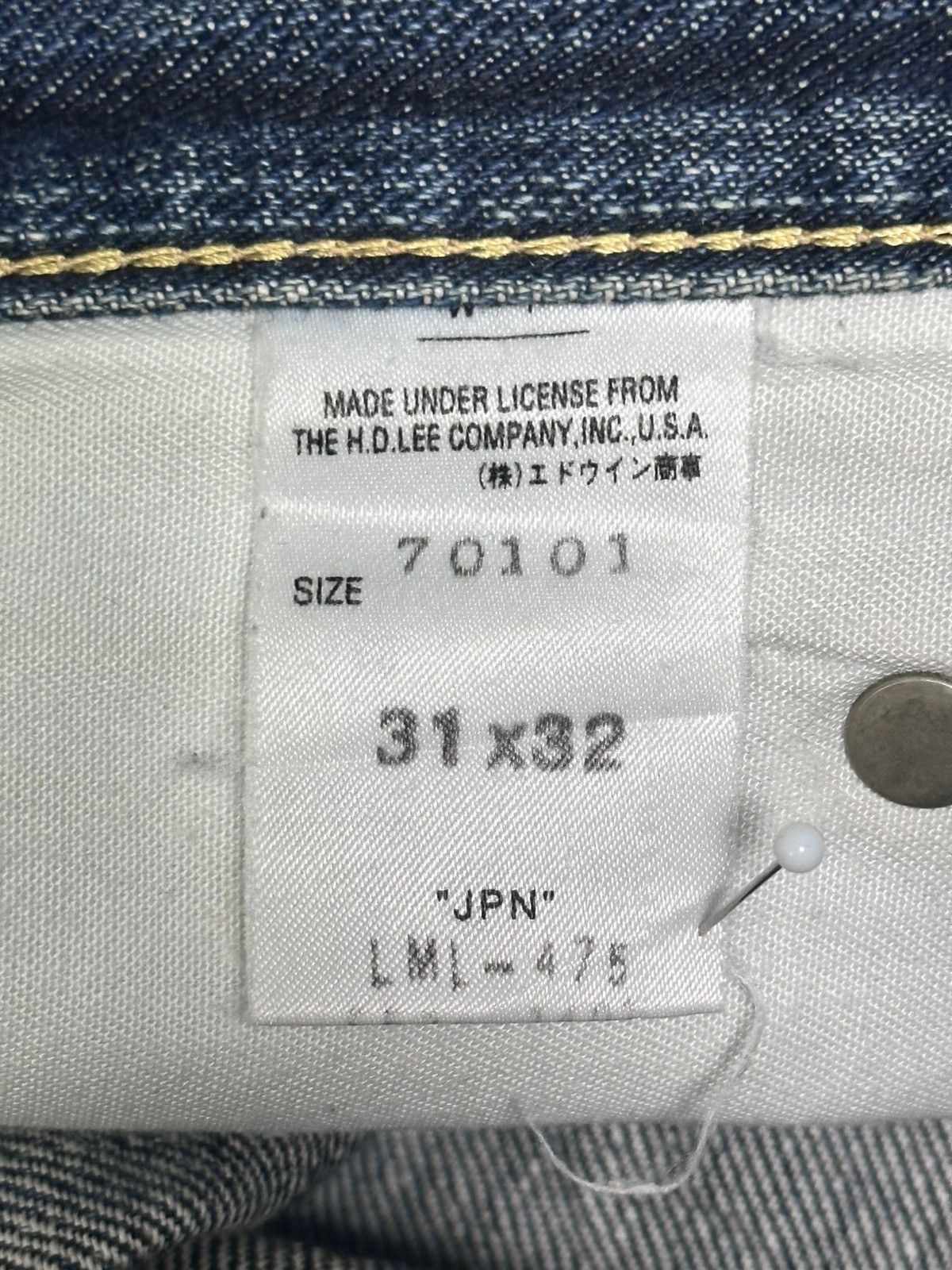 Lee Vintage Lee Riders Distressed Straight Leg Jeans Faded Wash Size US 31 - 12 Thumbnail