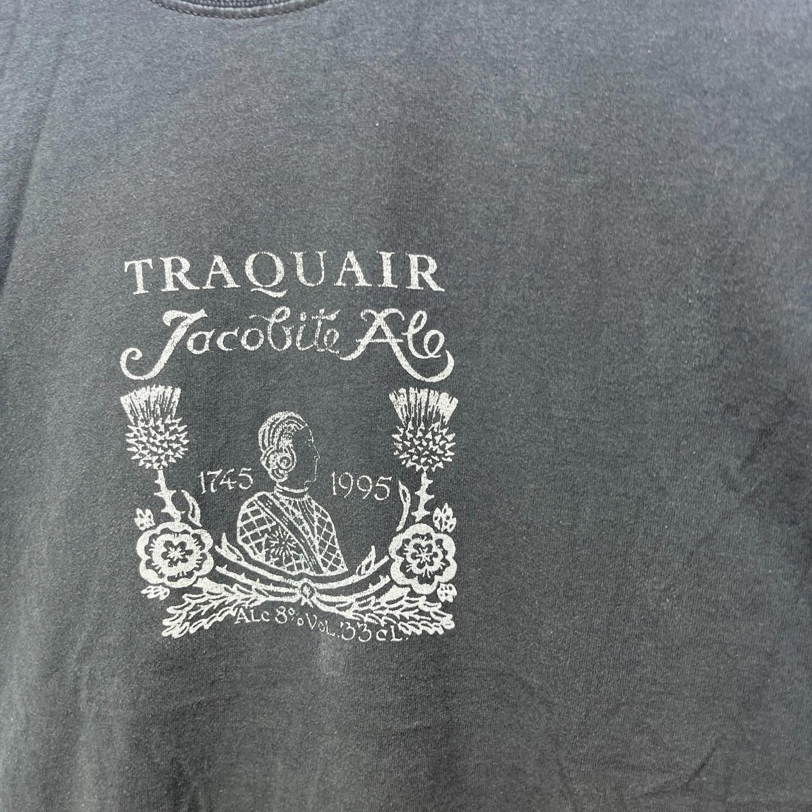 Vintage Vintage 90s Scotland Ale Sun Faded Black T Shirt Medium Size US L / EU 52-54 / 3 - 3 Thumbnail