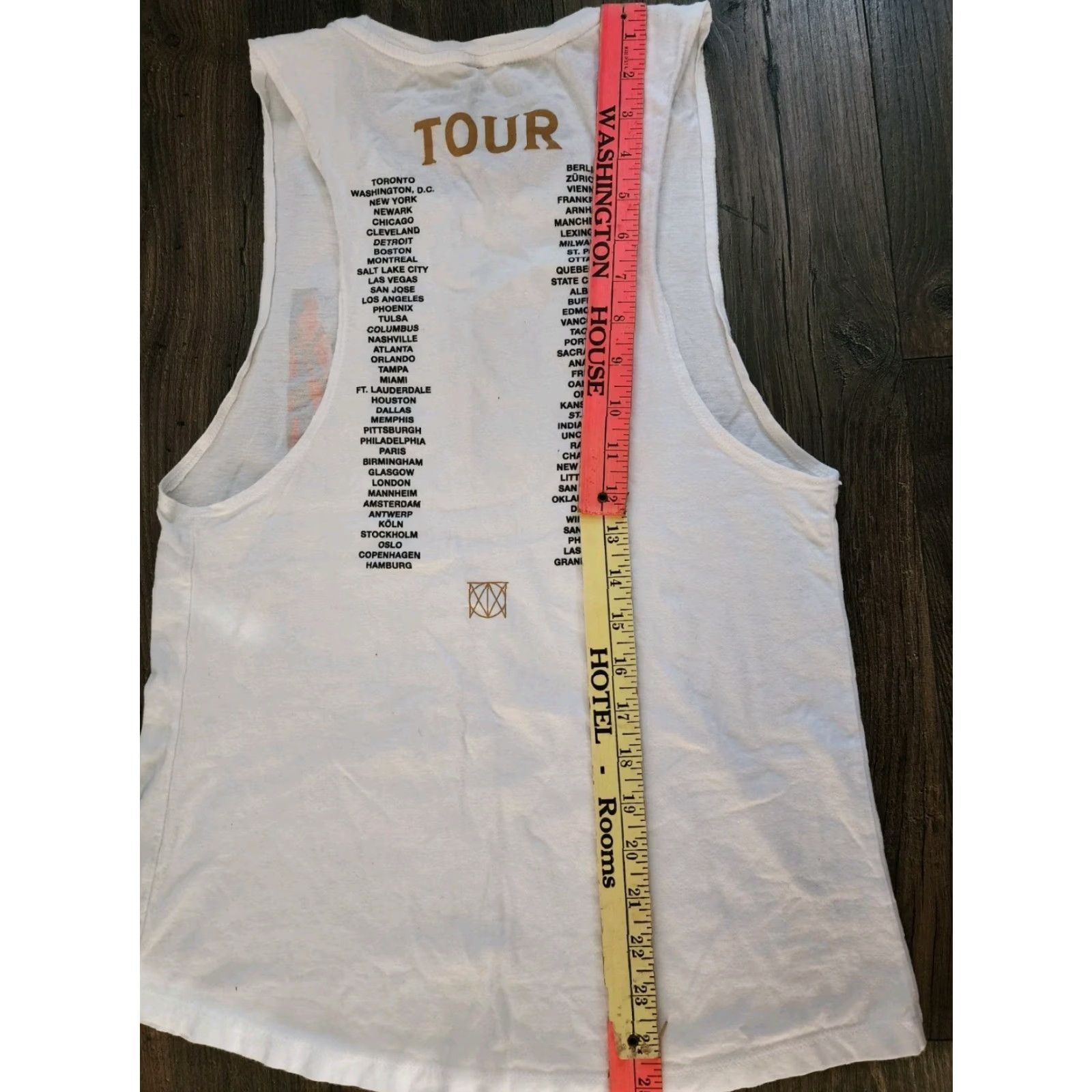 Doublet VINTAGE Justin Timberlake Man Of The Woods Concert T Shirt Tank Top M White 100% Cotton Double-Sided Men’s Tank Top Size M / US 6-8 / IT 42-44 - 3 Thumbnail