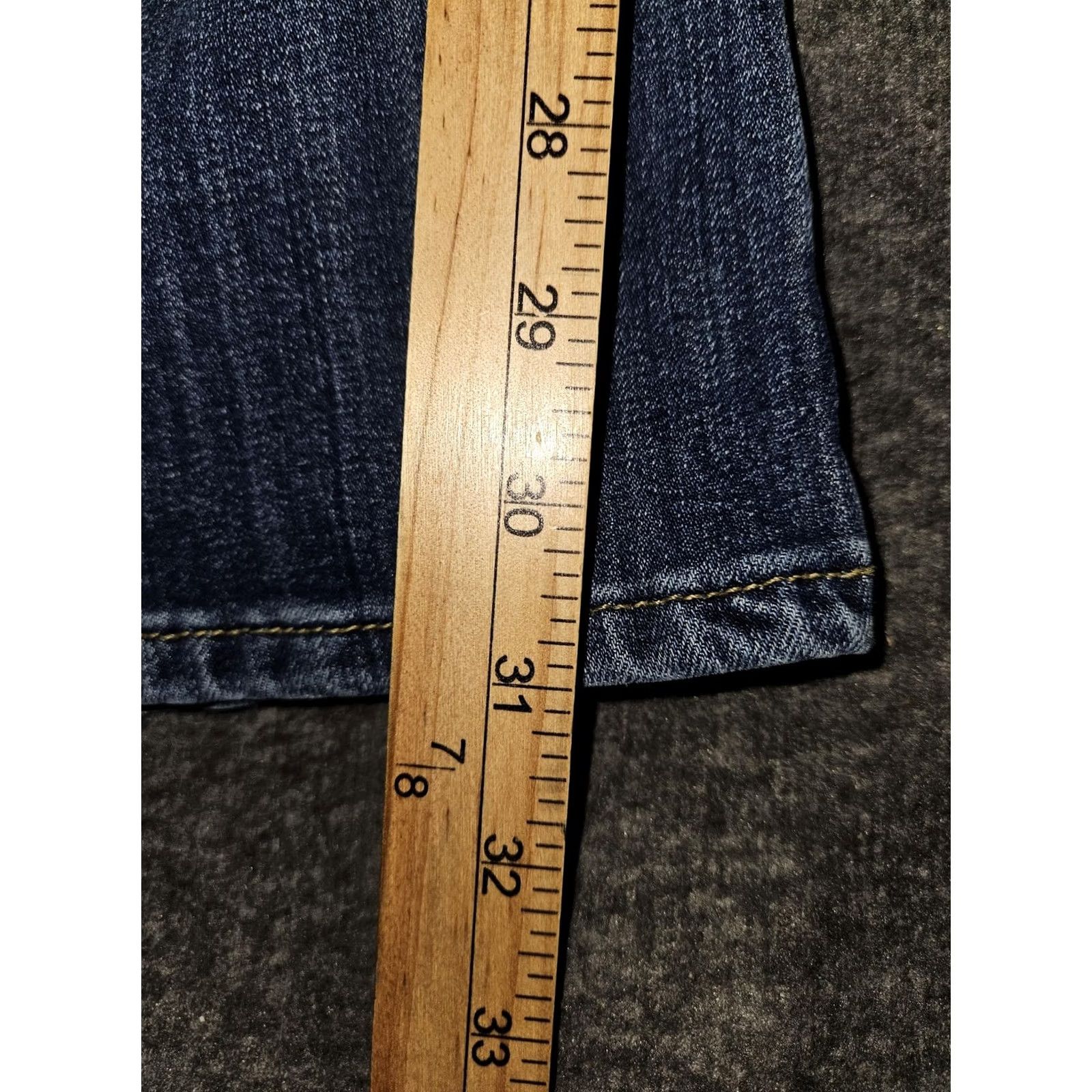 Lee Lee Jeans Womens 20L Blue Medium Wash Stretch Bootcut Denim High Rise Pockets Size 42" / US 20 - 5 Thumbnail