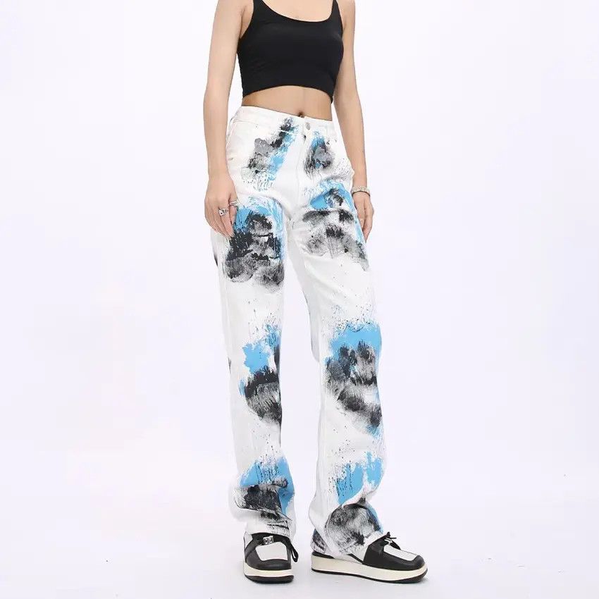 Designer × Japanese Brand Vintage Hip Hop Streetwear Loose Casual Jeans Size US 32 / EU 48 - 3 Thumbnail