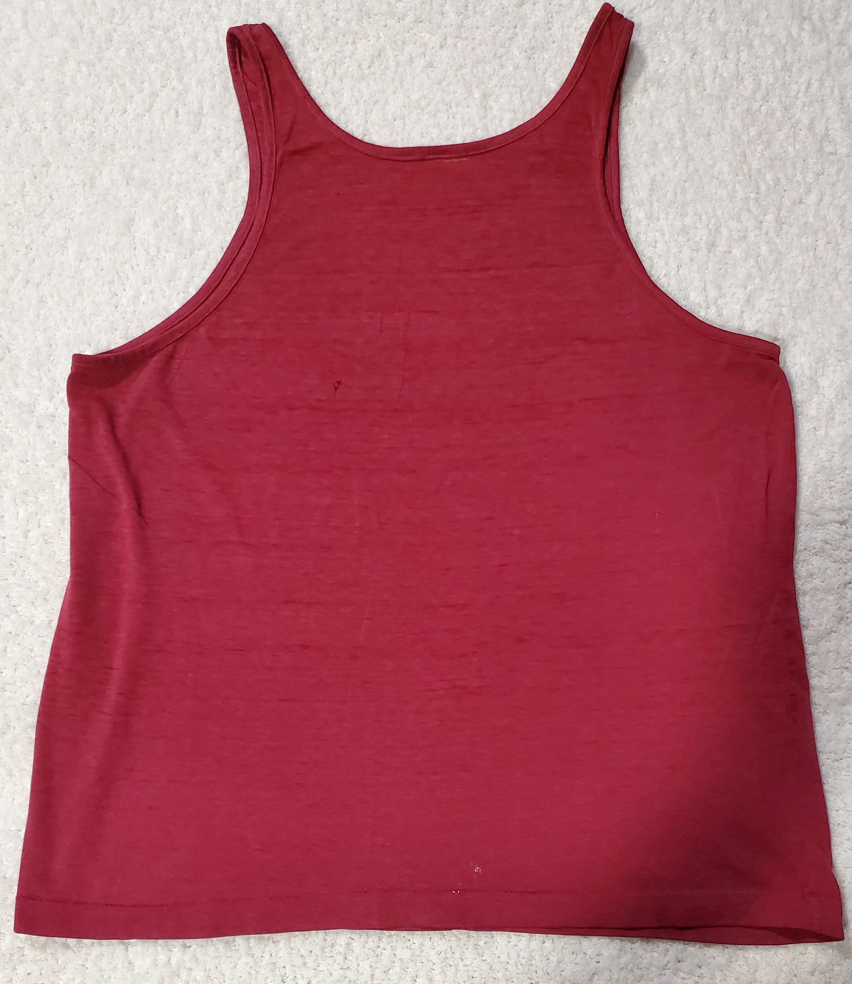 Nike × Vintage Vintage 80s nike tank top muscle maroon blue tag Size US L / EU 52-54 / 3 - 5 Thumbnail