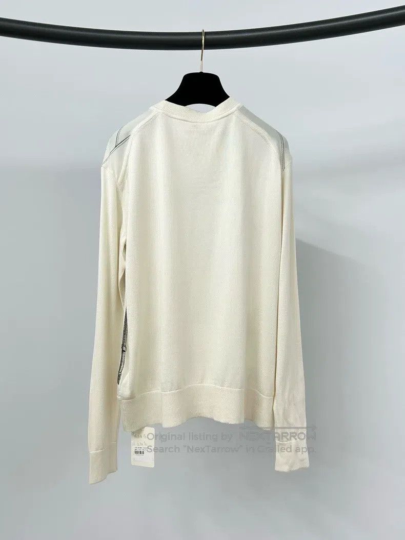 Hermes Hermes White printed silk mixed top Size XXS / US 00 / IT 34 - 2 Thumbnail