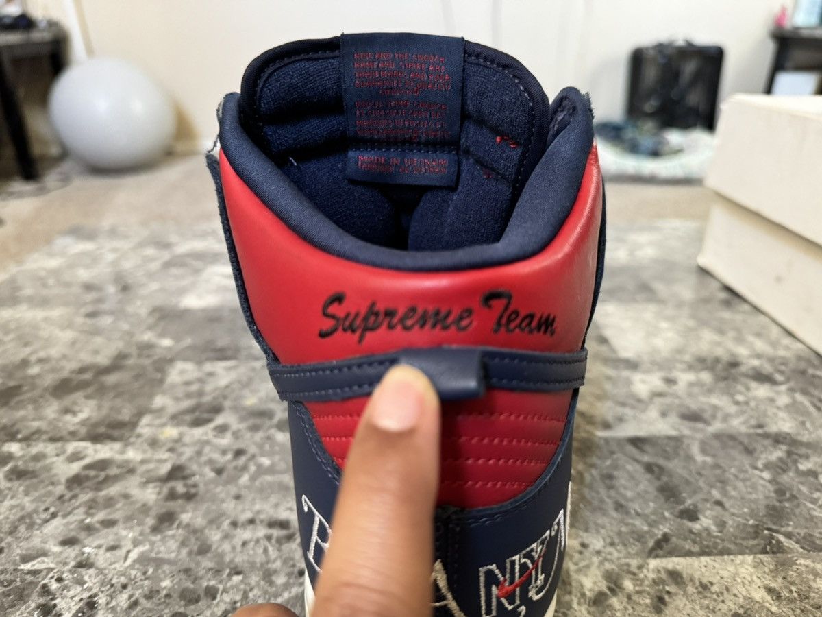 Nike × Supreme Supreme X Nike Dunk High SB “By any means” Size US 10 / EU 43 - 7 Thumbnail