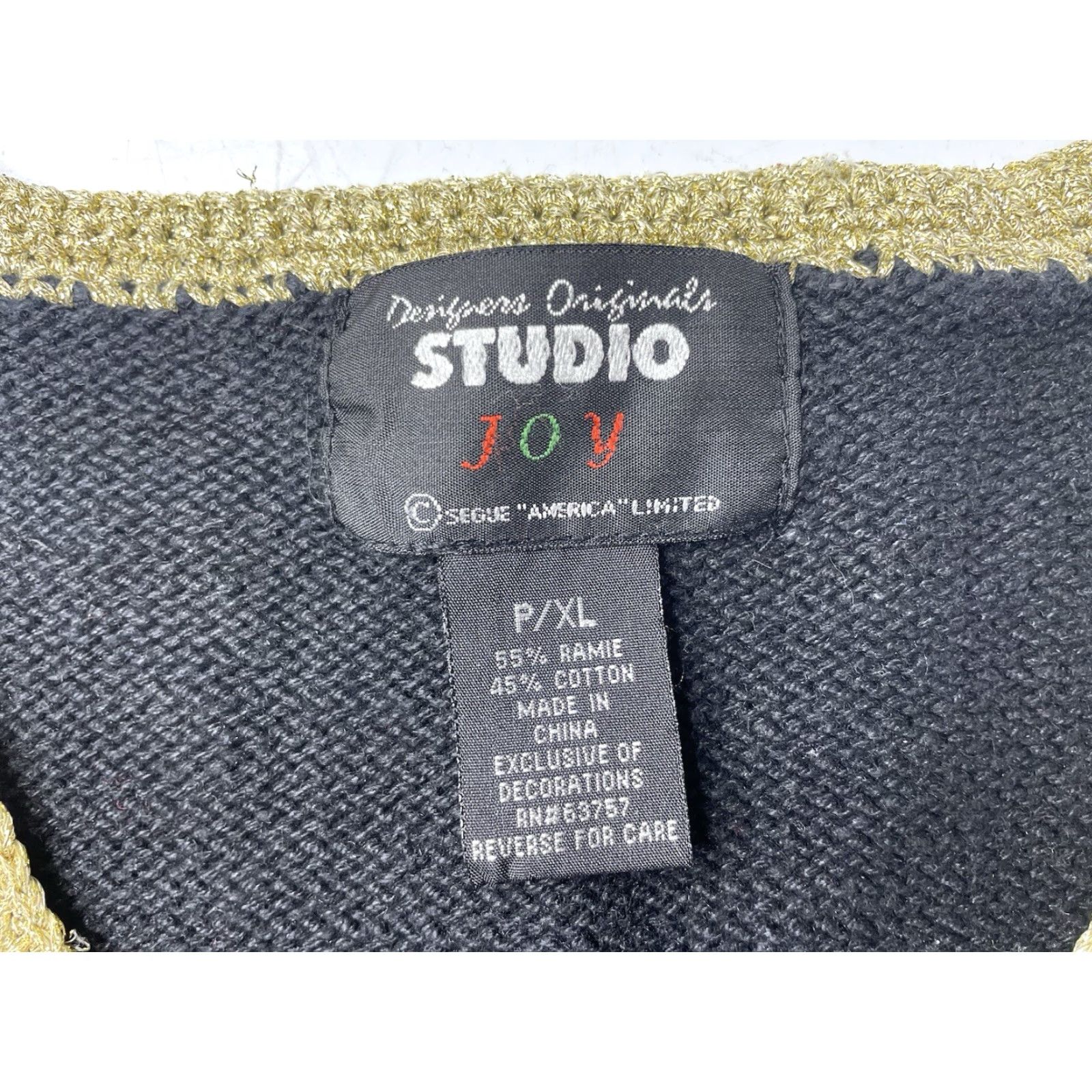 Vintage VINTAGE Studio Joy Embellished Floral Christmas Sweater Vest Knit Petite XL Ugly Size XS / US 0-2 / IT 36-38 - 3 Thumbnail