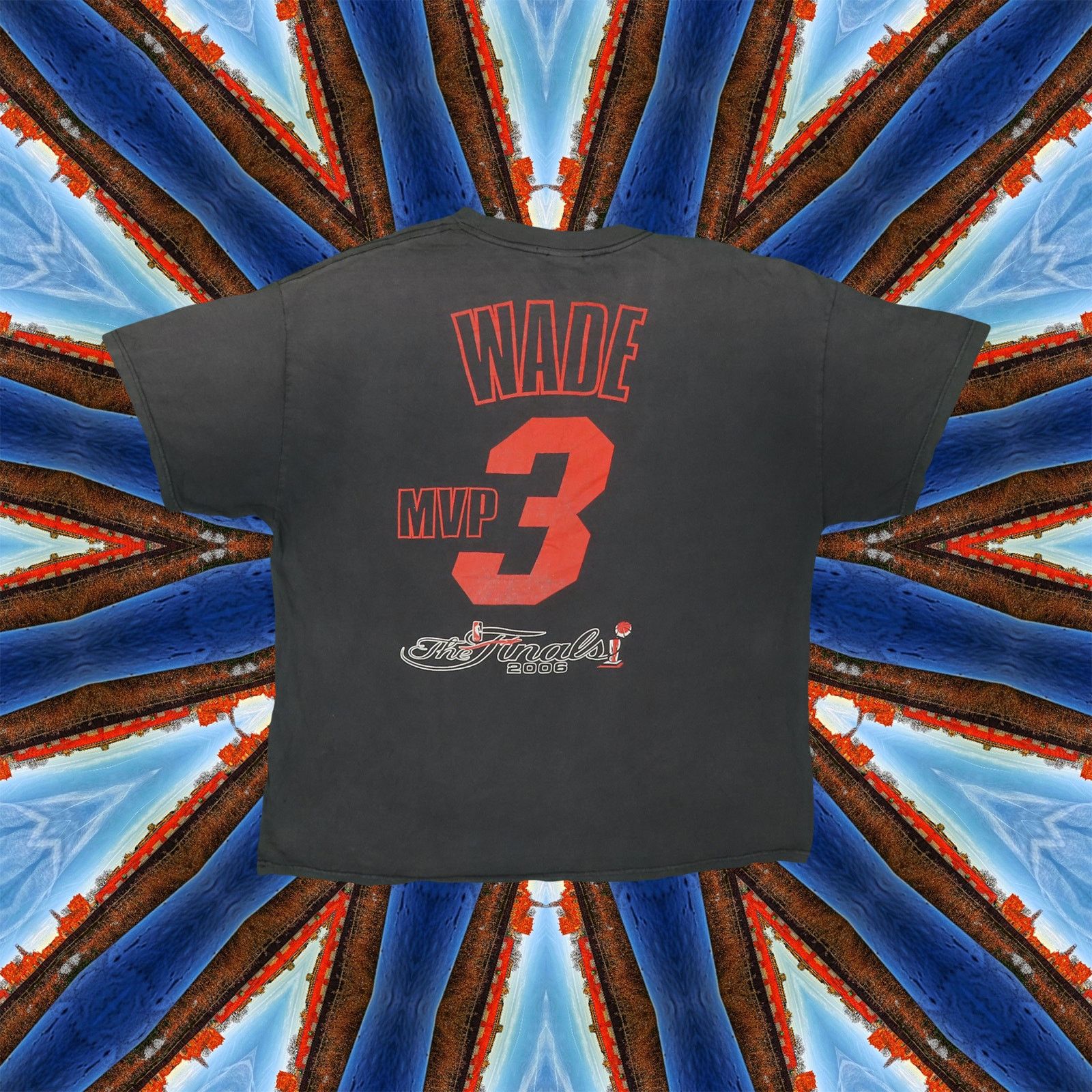 Y2K Vintage Dwyane Wade 2006 Miami Heat Rap T Shirt Tee XL