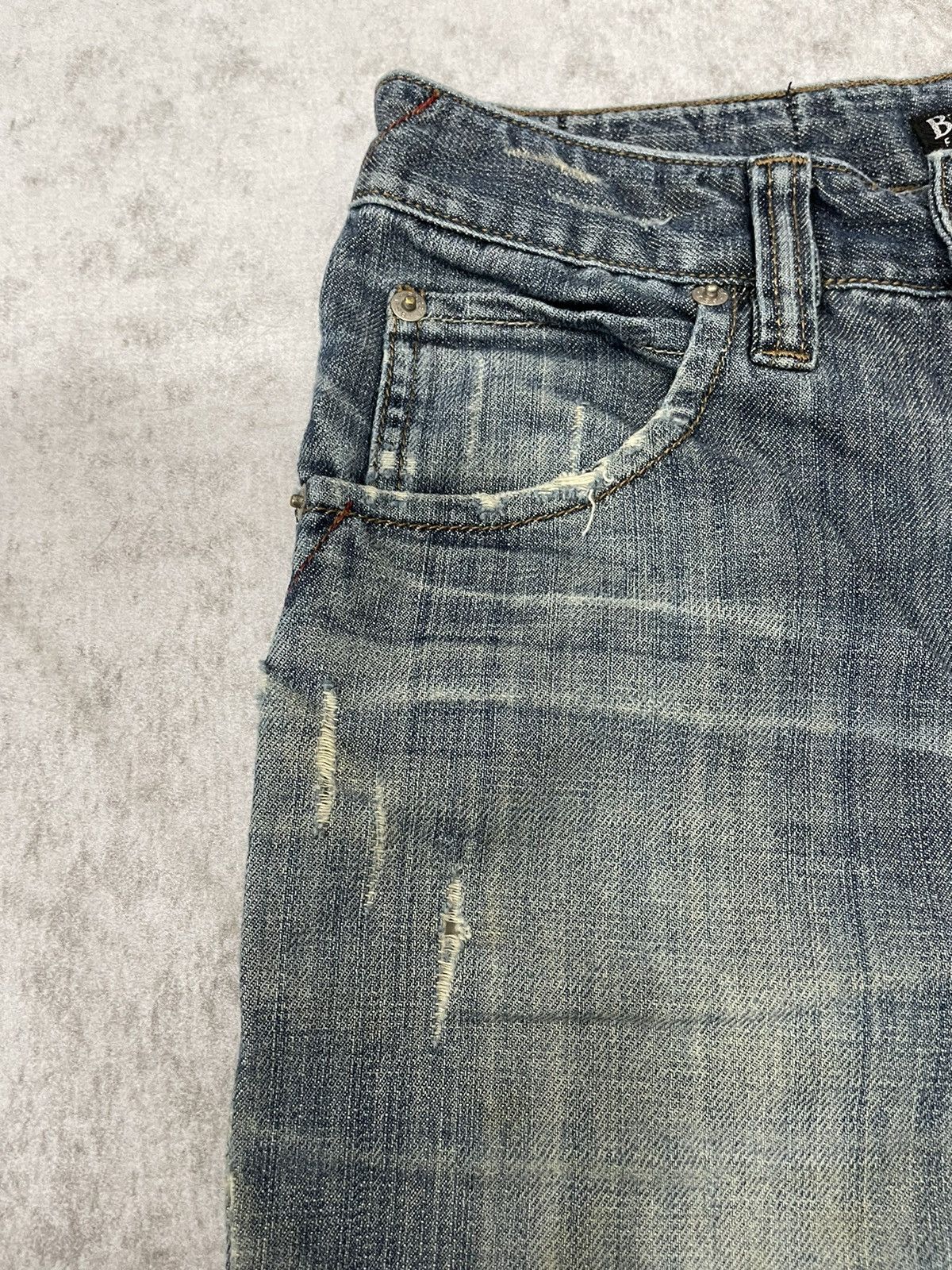 Hysteric Glamour × If Six Was Nine × Le Grande Bleu (L.G.B.) 2000s BSJ japan Destroy wash denim y2k style Size US 27 - 6 Thumbnail